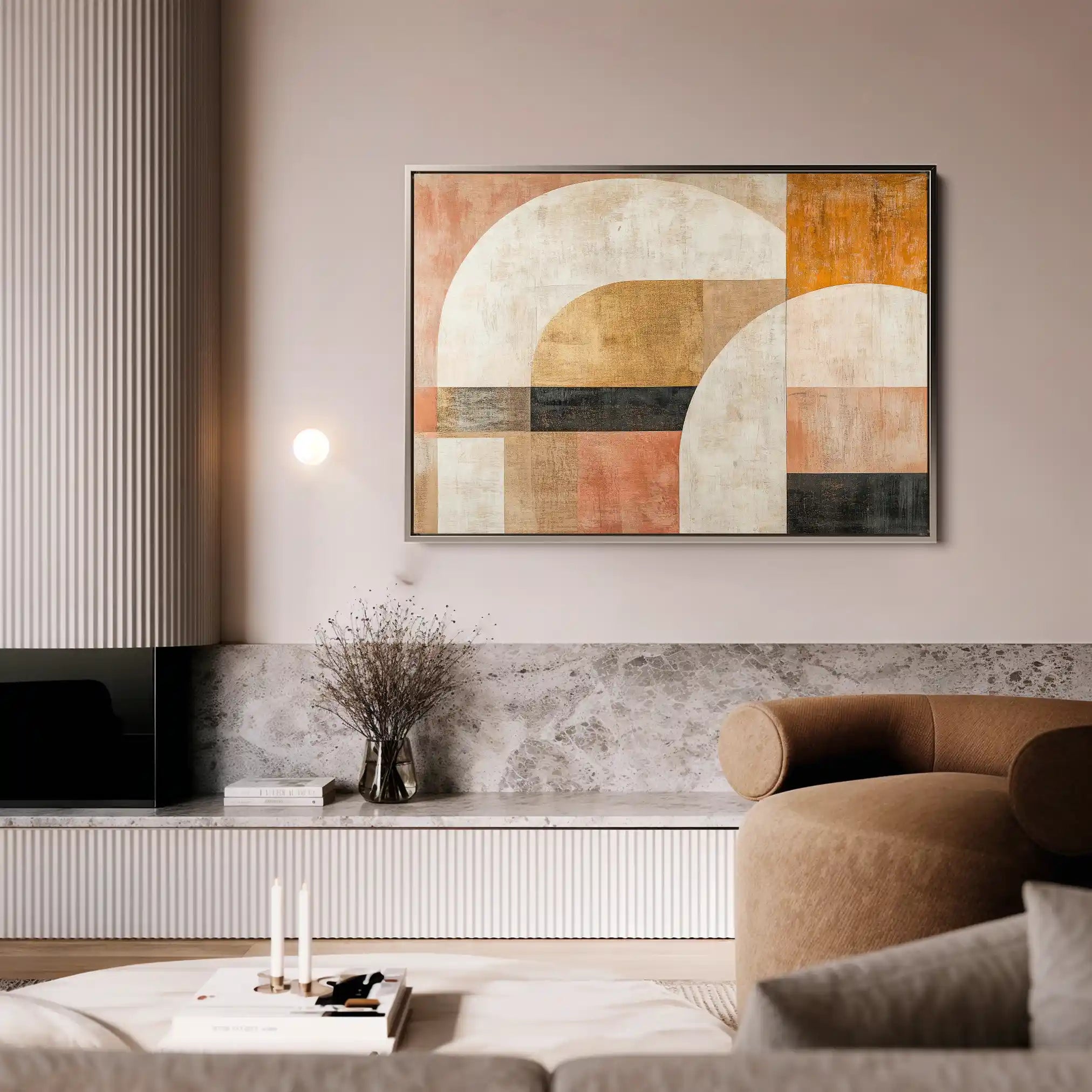 Abstract 630 Canvas Art 60 x 40 cm / Black