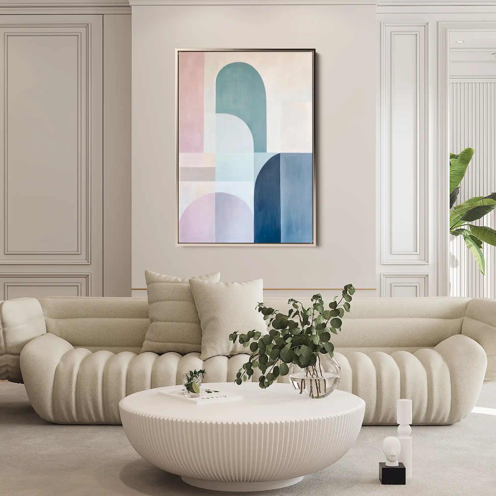 Abstract 631 Canvas Art 60 x 40 cm / Black