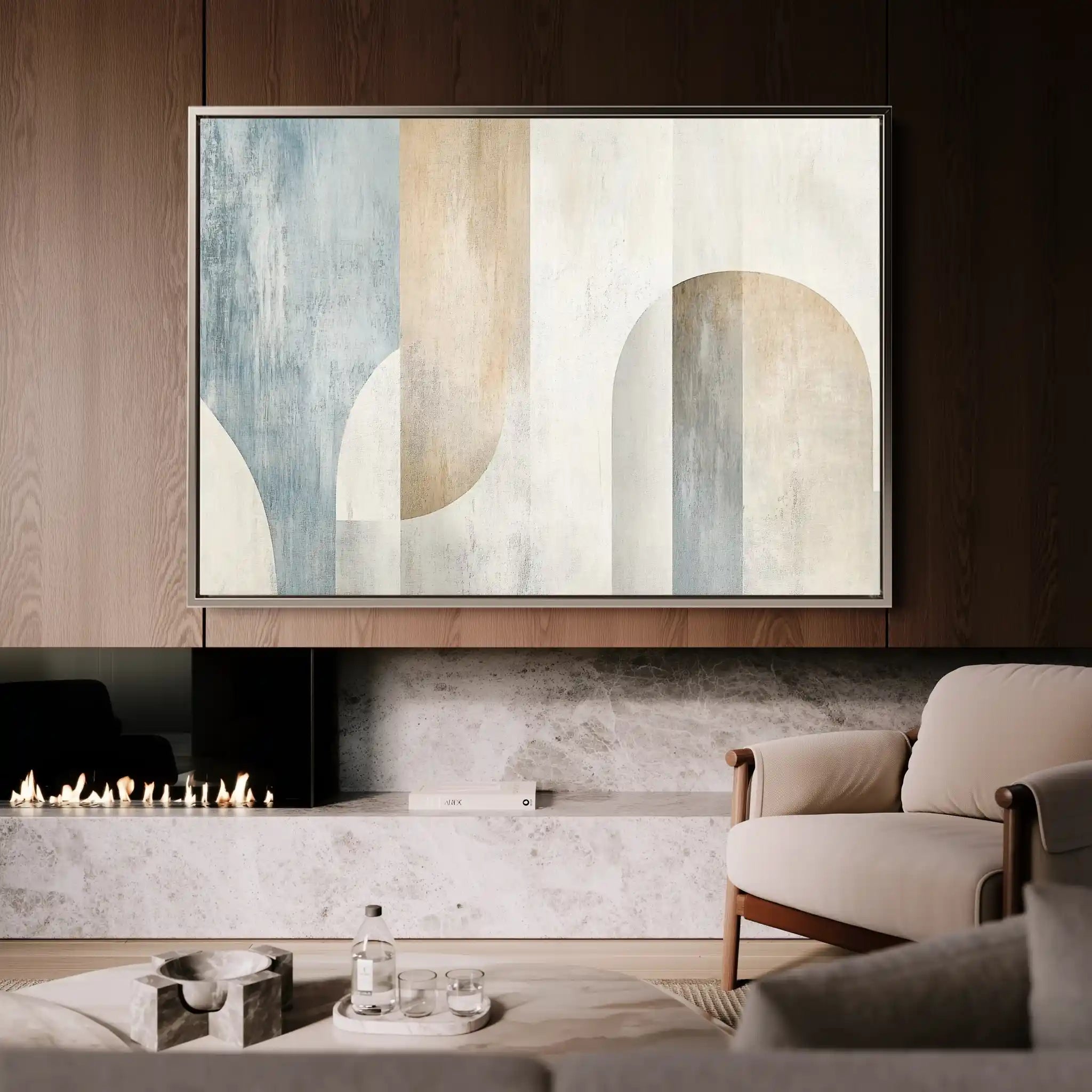 Abstract 632 Canvas Art 60 x 40 cm / Black