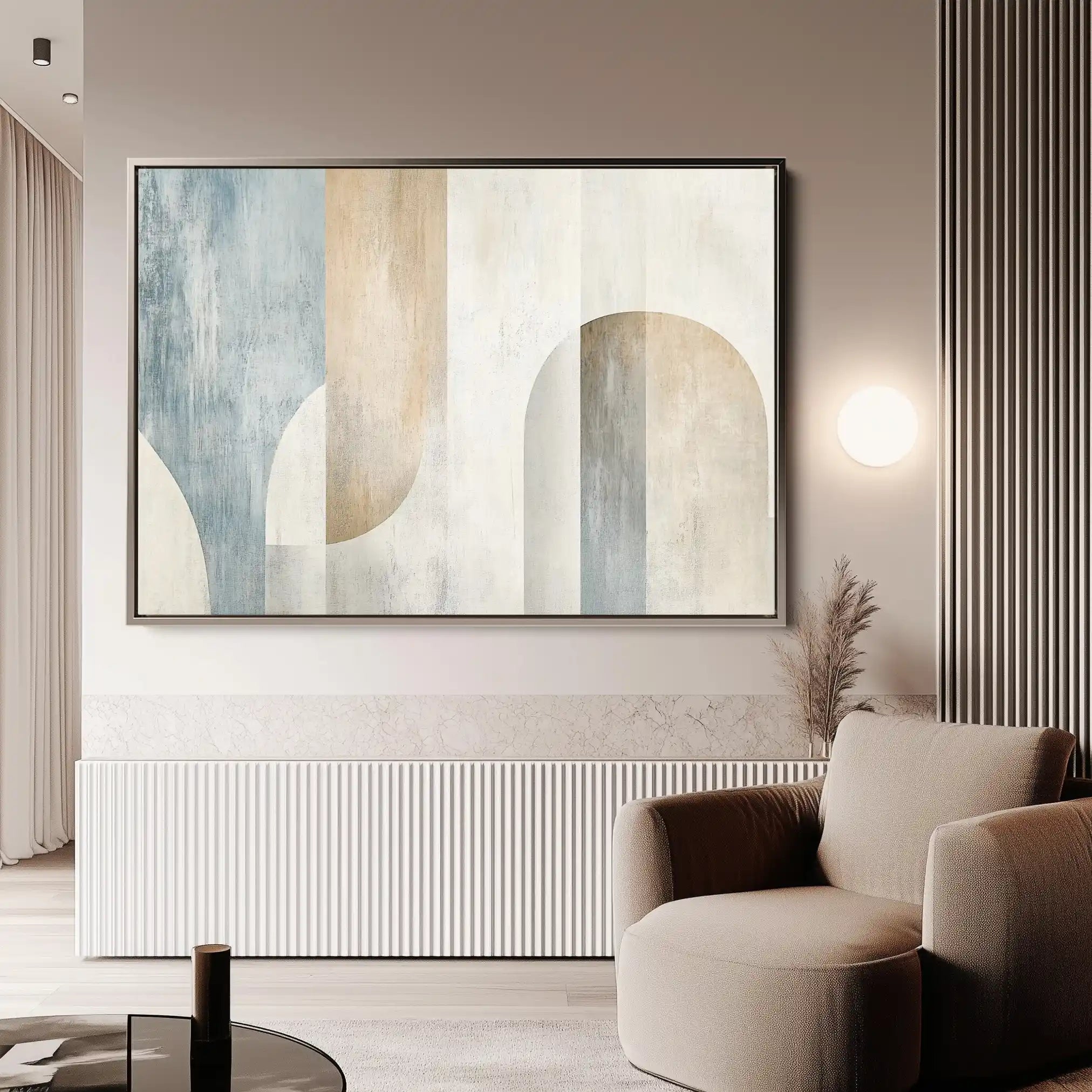 Abstract 632 Canvas Art 60 x 40 cm / Black