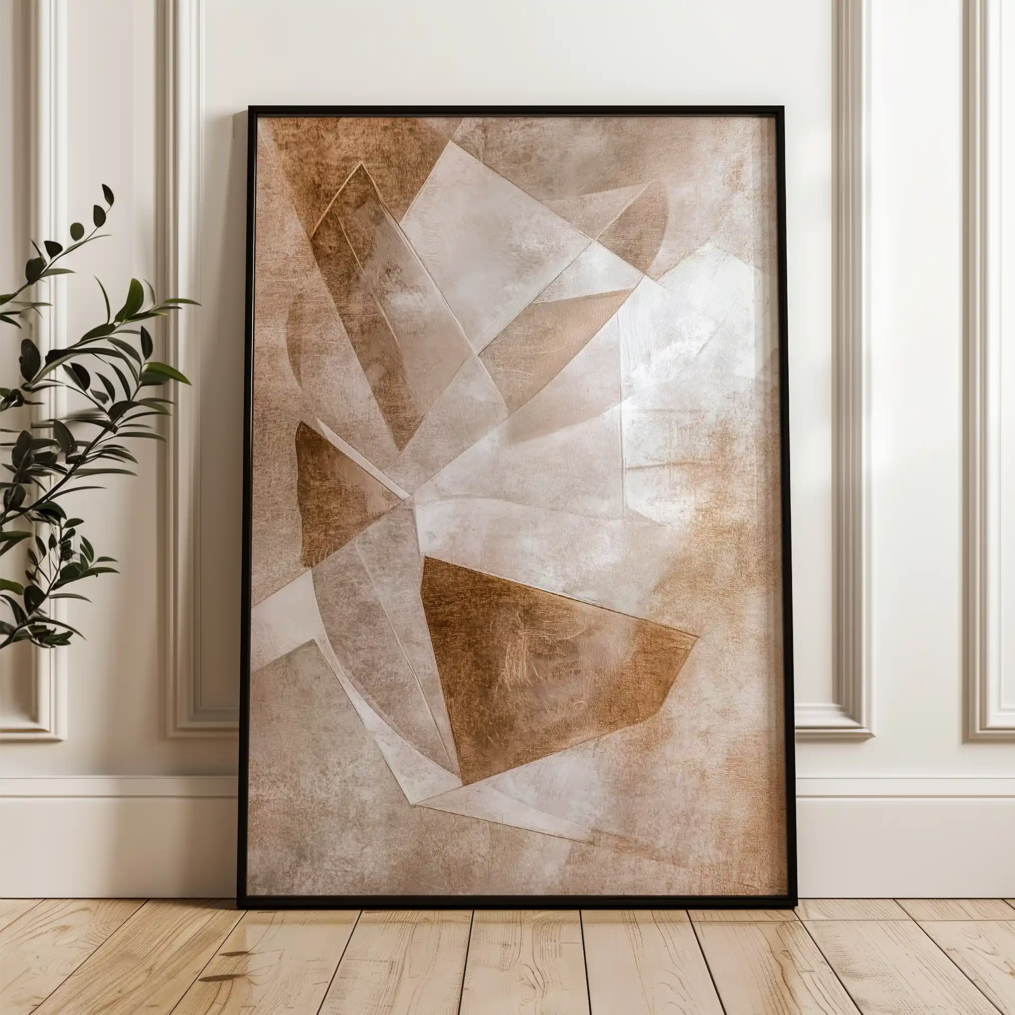 Abstract 633 Canvas Art 60 x 40 cm / Black