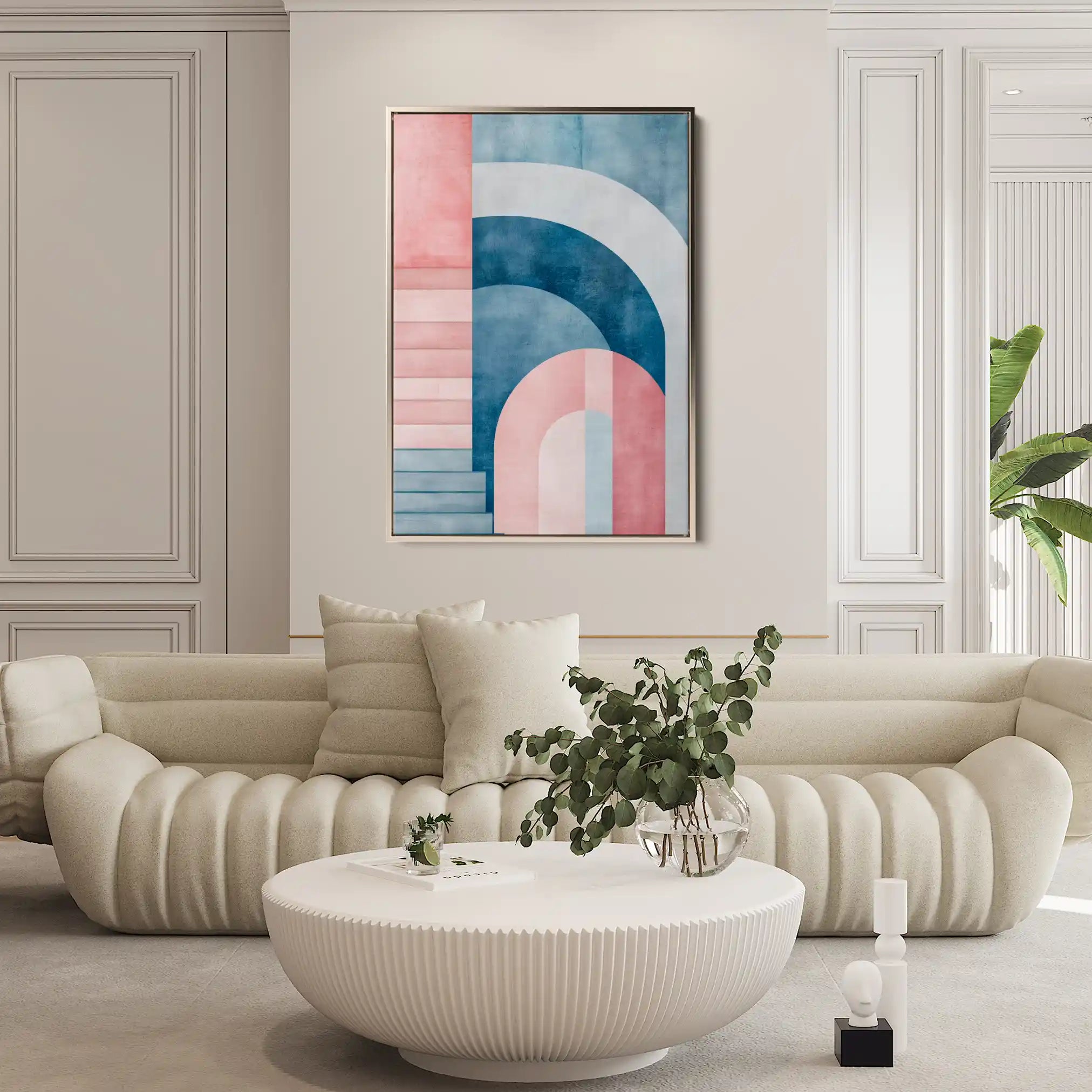 Abstract 634 Canvas Art 60 x 40 cm / Black