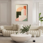 Abstract 636 Canvas Art 60 x 40 cm / Black