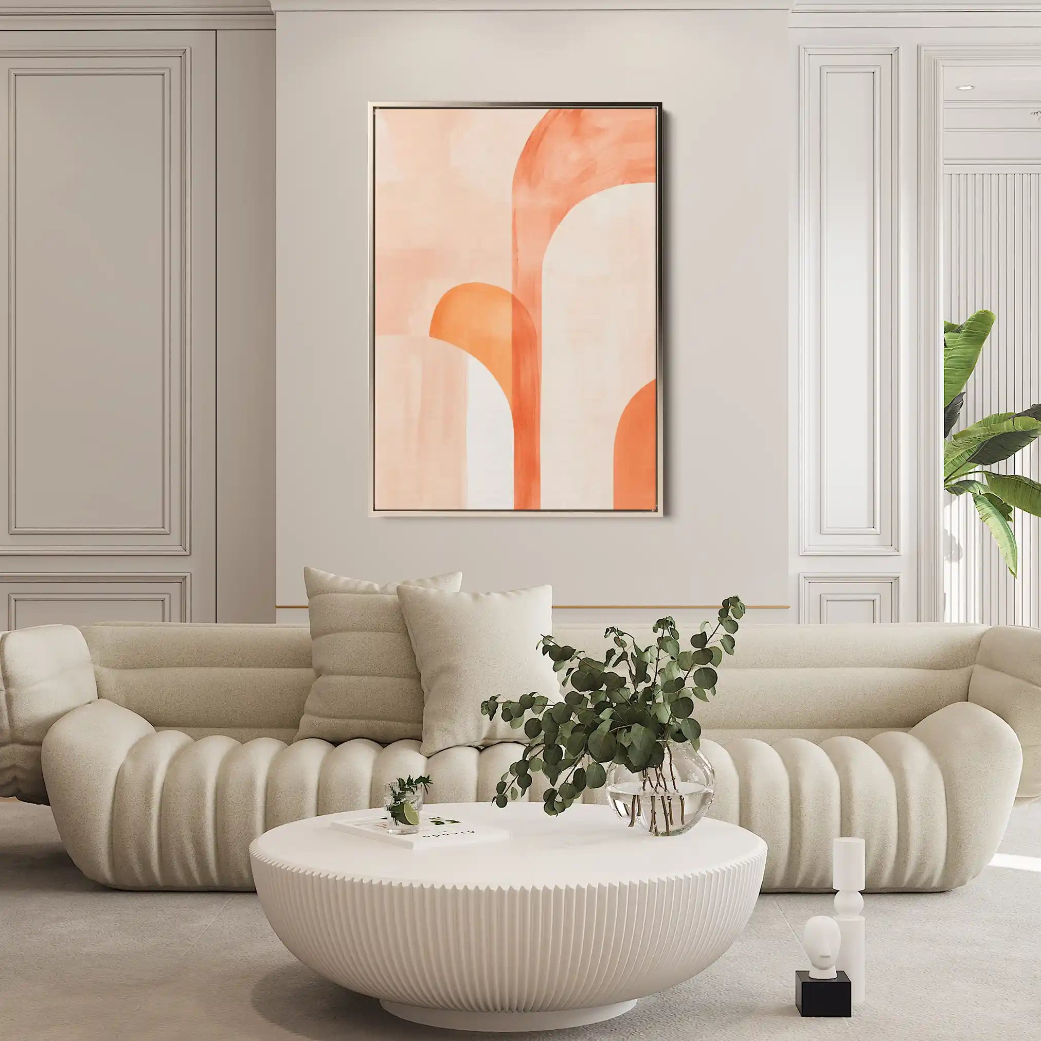 Abstract 637 Canvas Art 60 x 40 cm / Black