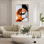 Abstract 638 Canvas Art 60 x 40 cm / Black