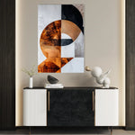 Abstract 638 Canvas Art 60 x 40 cm / Black