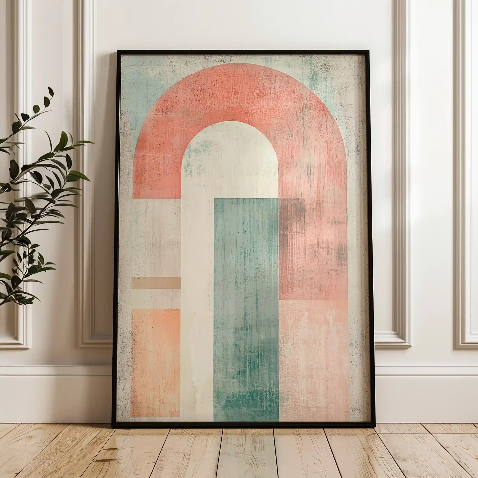 Abstract 640 Canvas Art 60 x 40 cm / Black