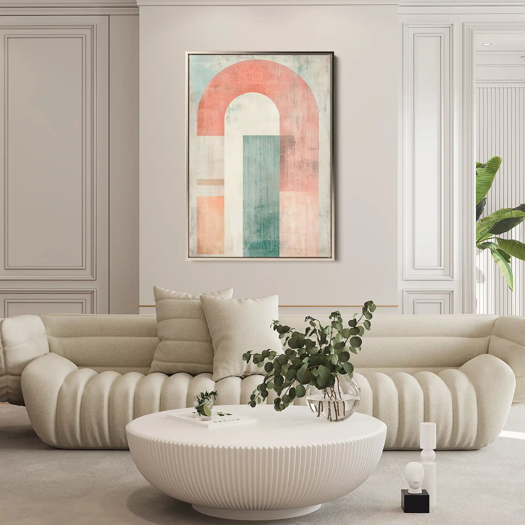 Abstract 640 Canvas Art 60 x 40 cm / Black