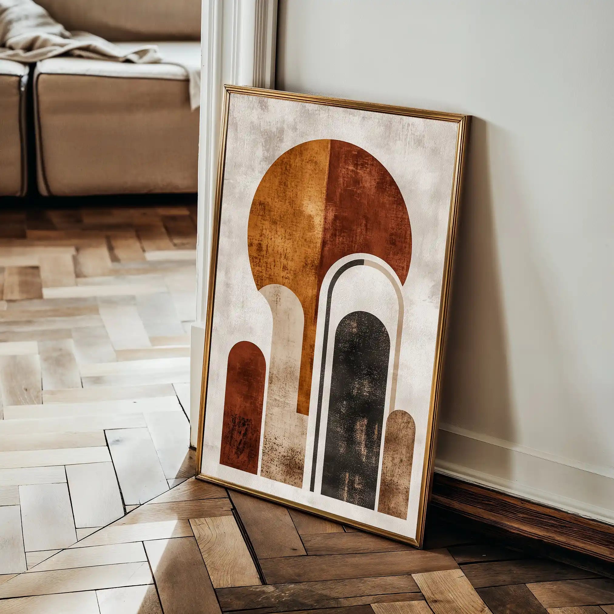 Abstract 642 Canvas Art 60 x 40 cm / Black