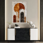 Abstract 642 Canvas Art 60 x 40 cm / Black