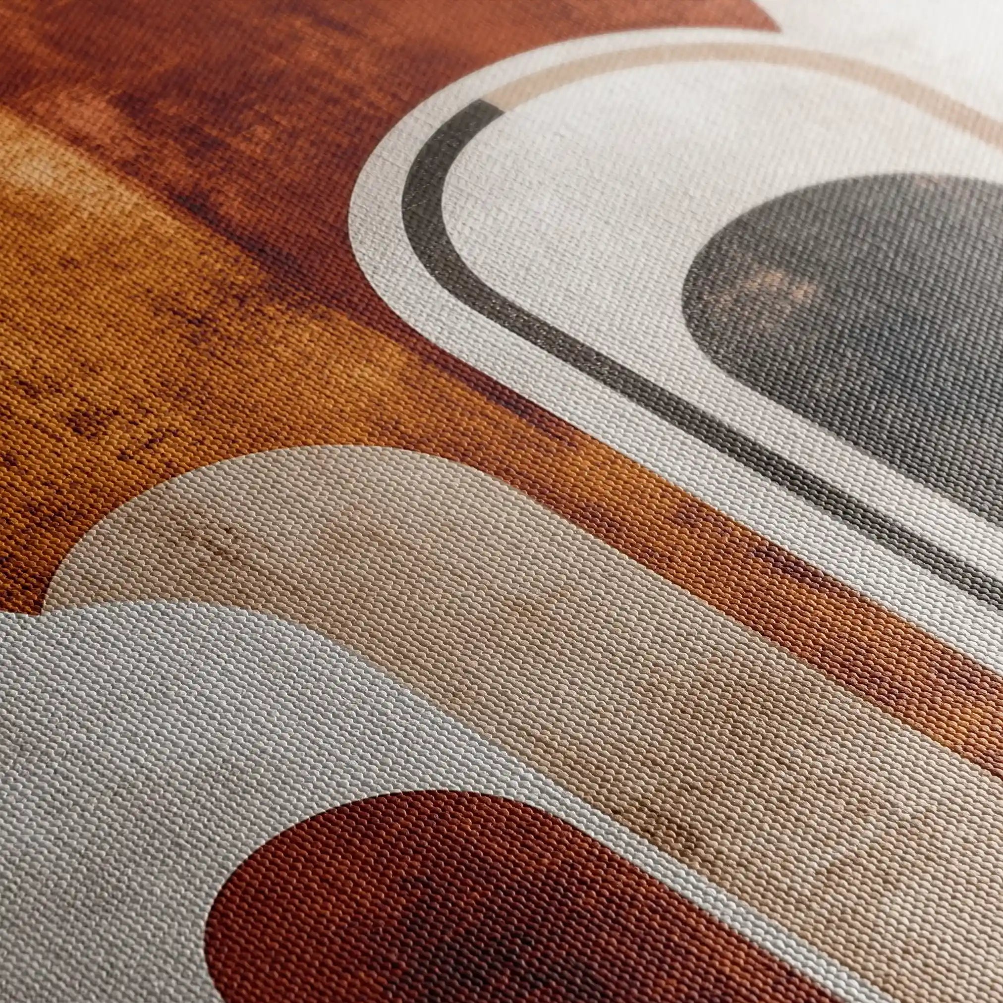 Abstract 642 Canvas Art 60 x 40 cm / Black