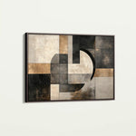 Abstract 644 Canvas Art 60 x 40 cm / Black