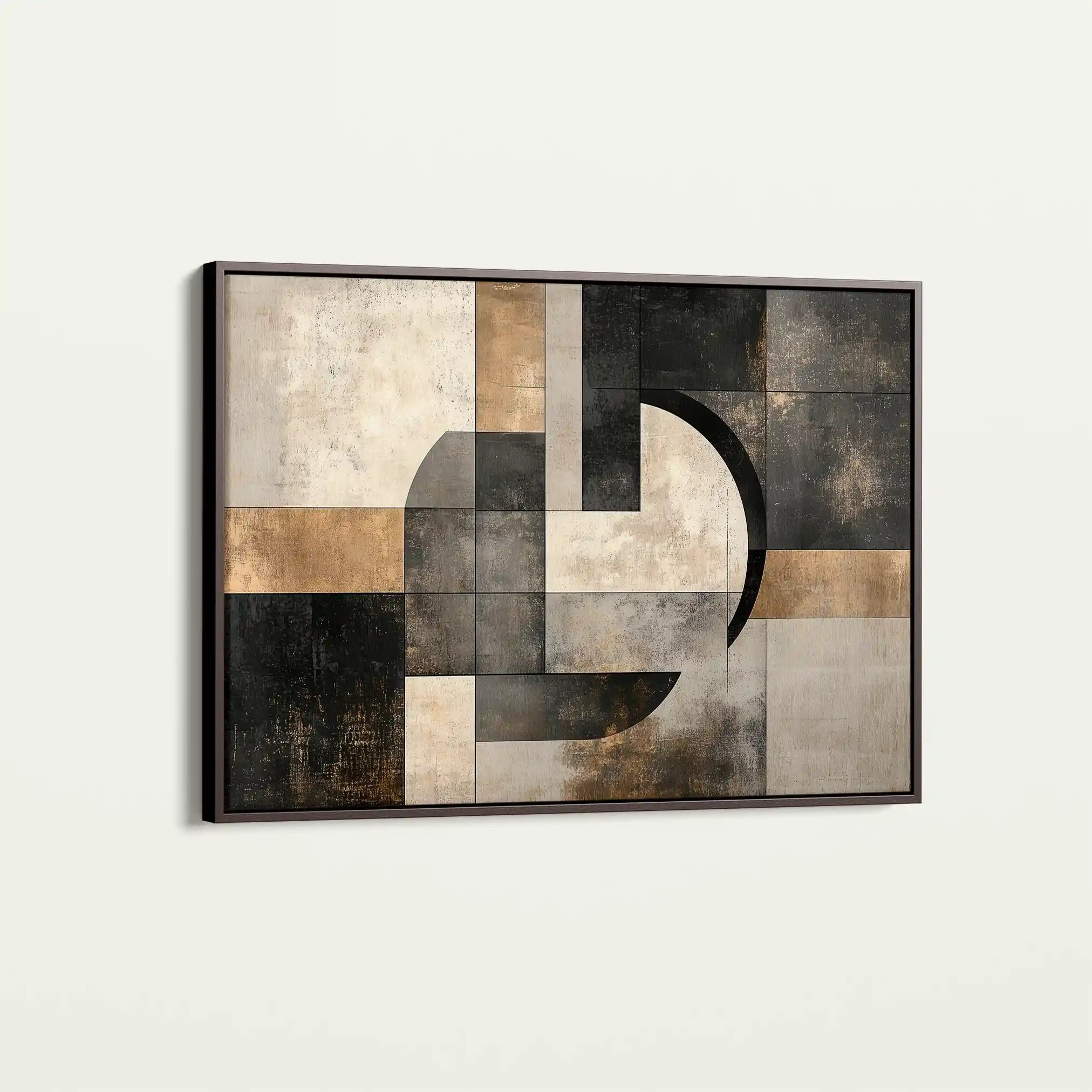 Abstract 644 Canvas Art 60 x 40 cm / Black