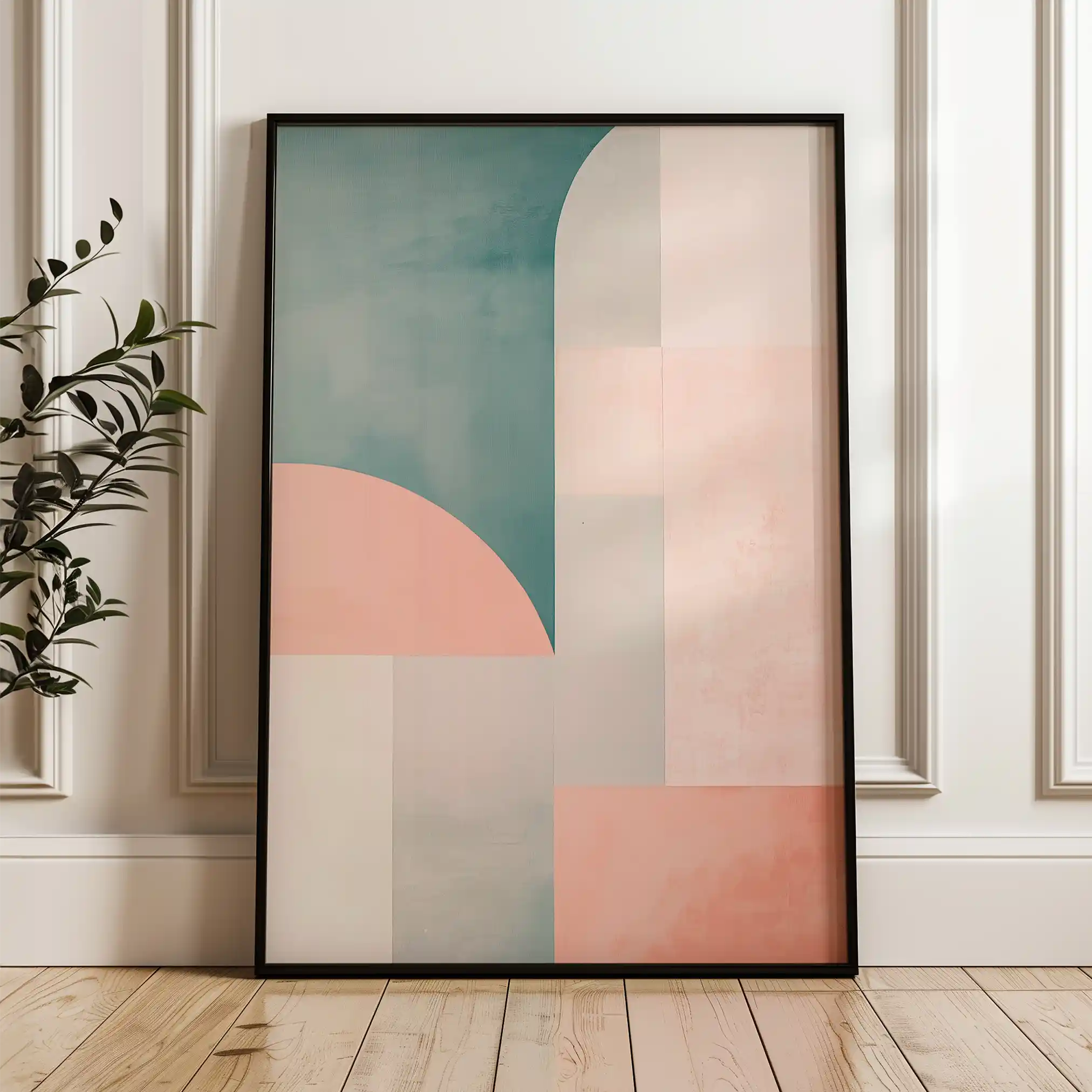 Abstract 645 Canvas Art 60 x 40 cm / Black