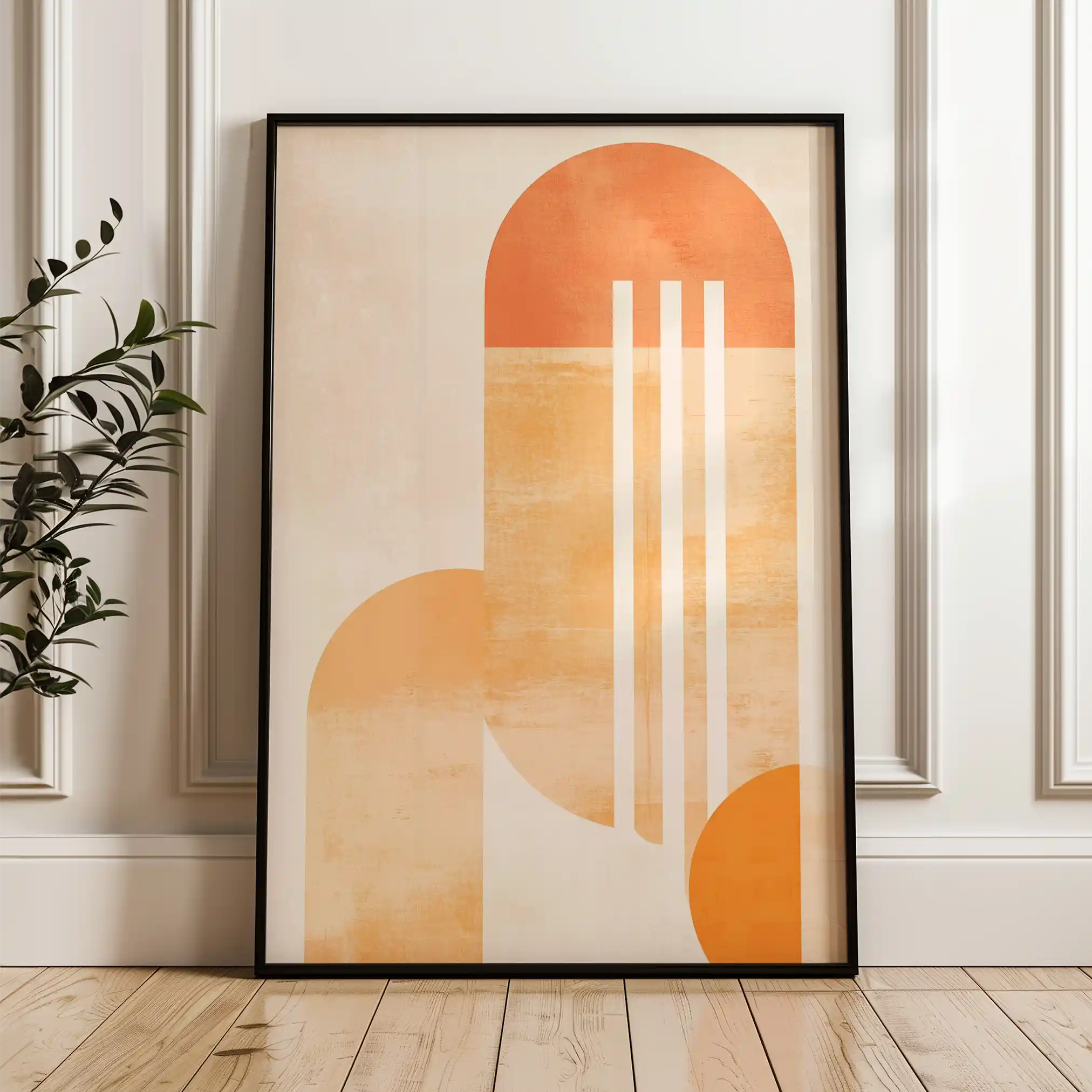 Abstract 647 Canvas Art 60 x 40 cm / Black