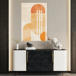 Abstract 647 Canvas Art 60 x 40 cm / Black