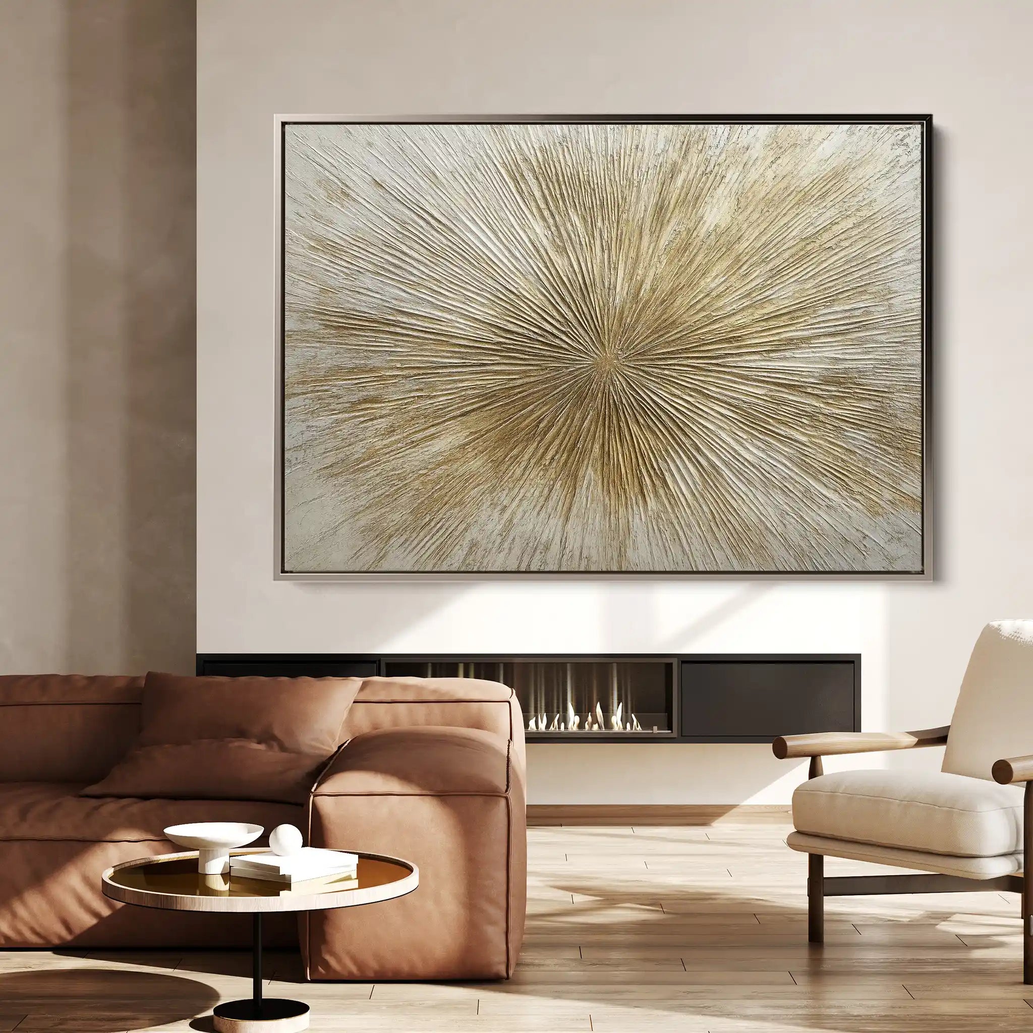 Abstract 648 Canvas Art 60 x 40 cm / Black