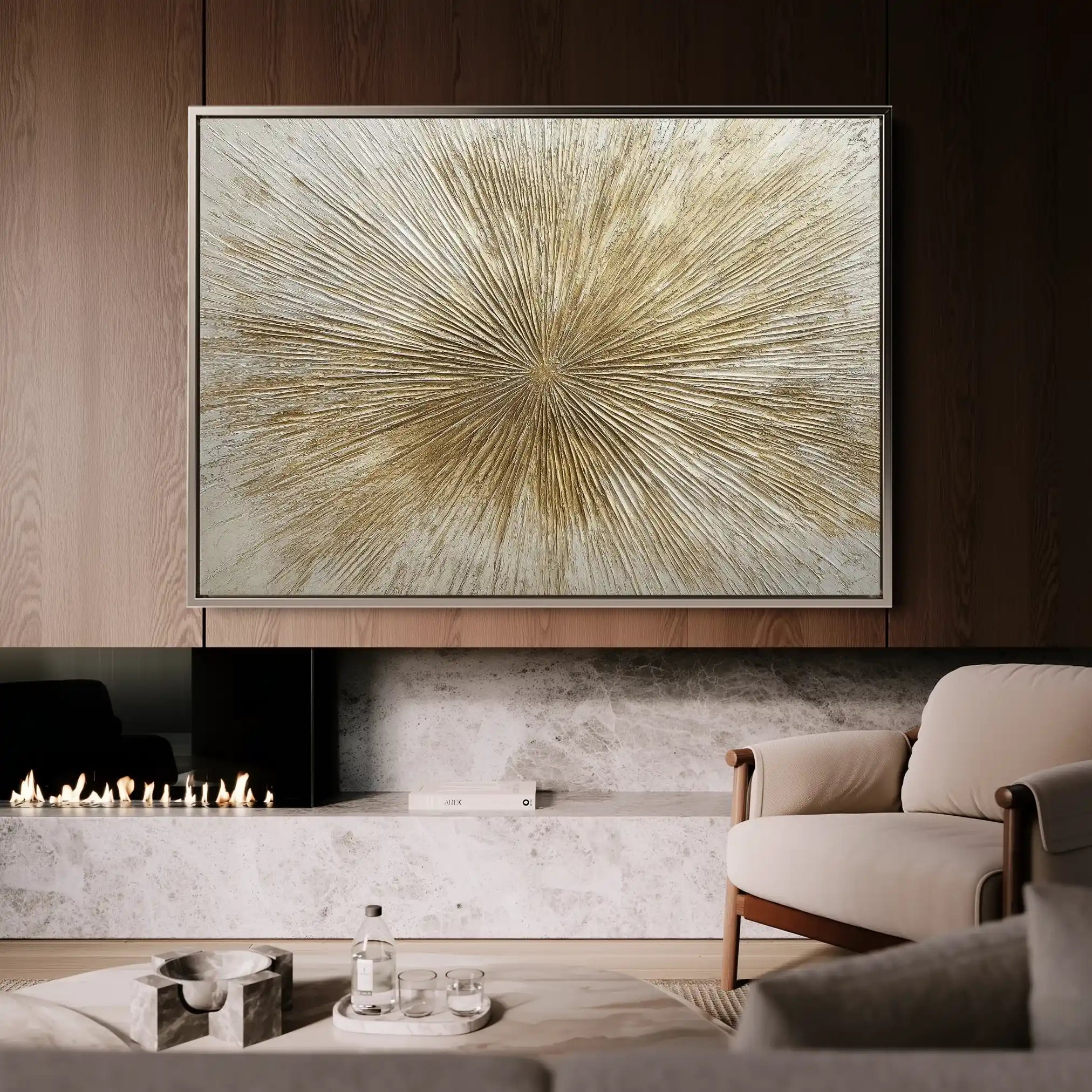 Abstract 648 Canvas Art 60 x 40 cm / Black