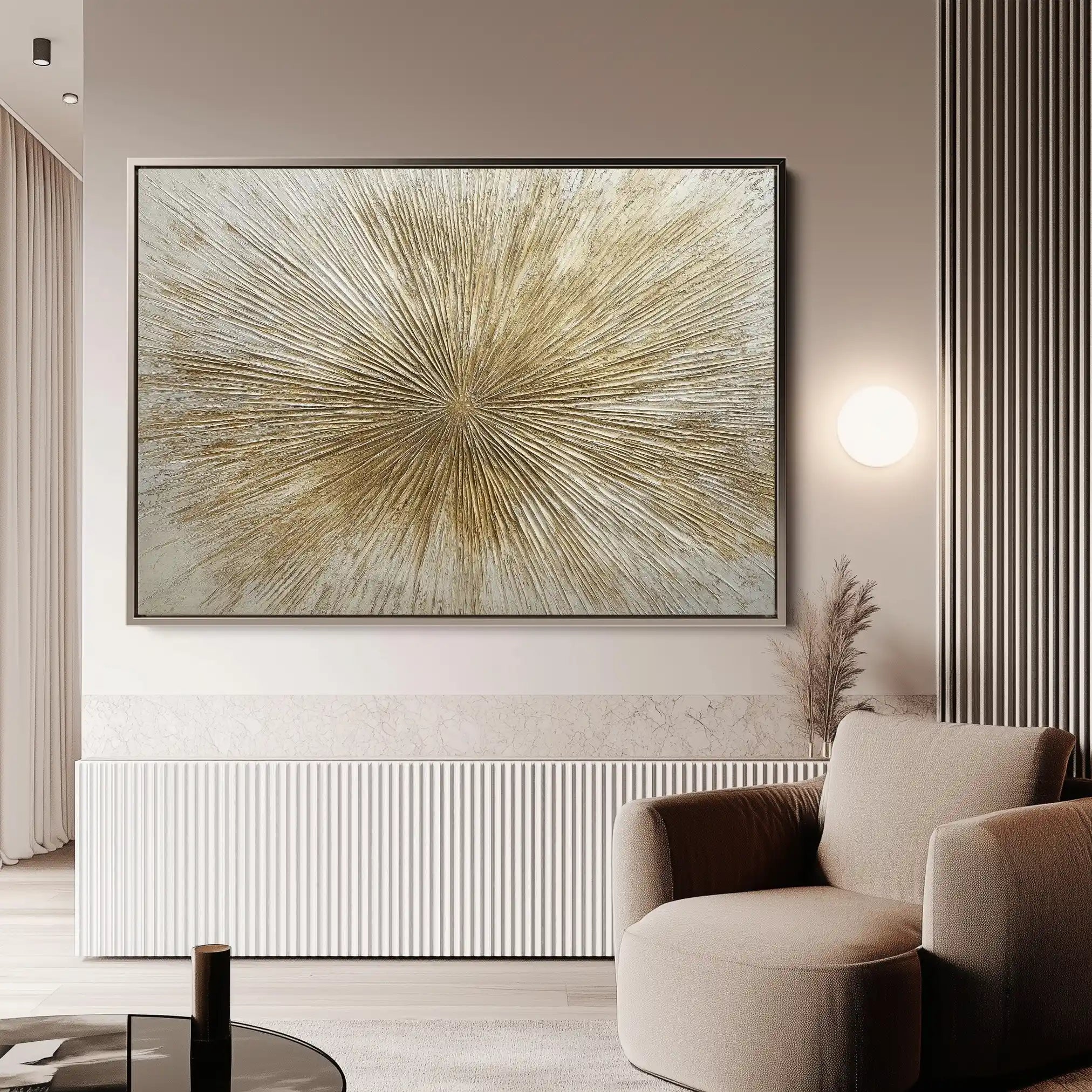 Abstract 648 Canvas Art 60 x 40 cm / Black