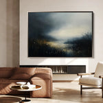 Abstract 649 Canvas Art 60 x 40 cm / Black