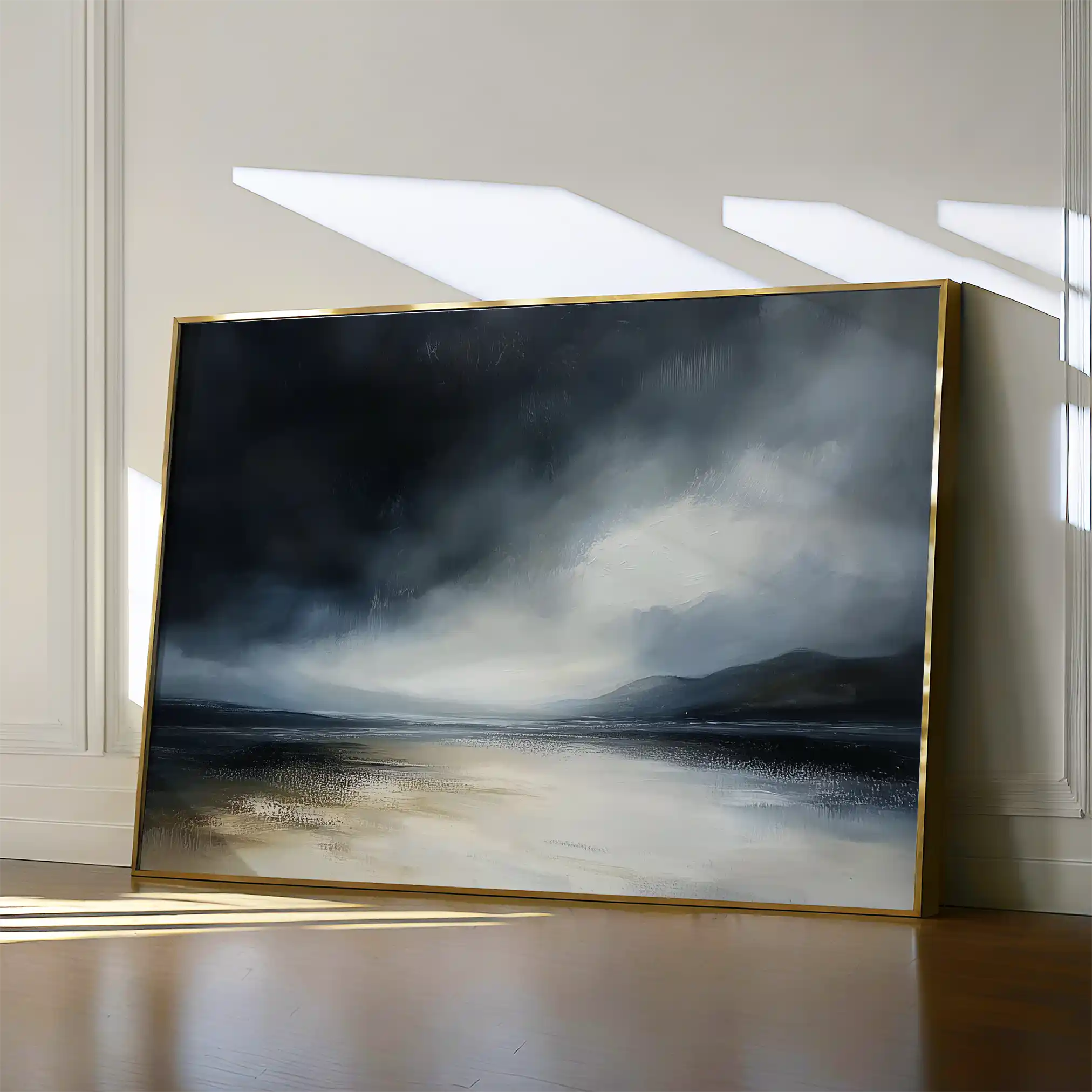 Abstract 650 Canvas Art 60 x 40 cm / Black