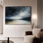 Abstract 650 Canvas Art 60 x 40 cm / Black