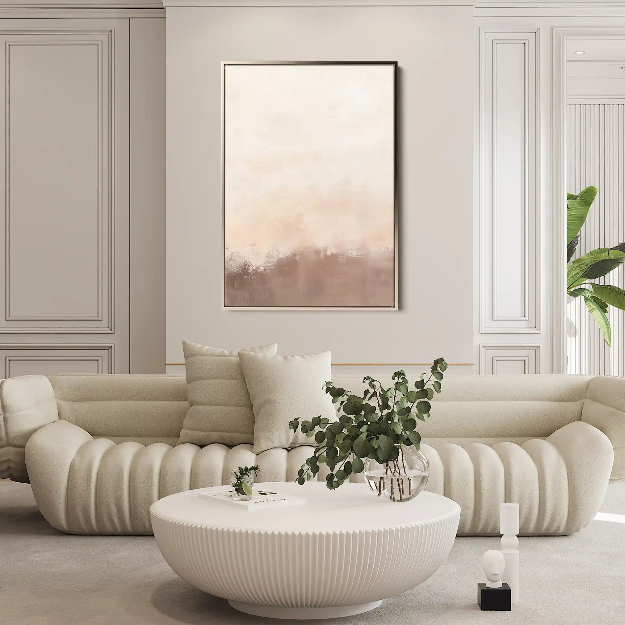 Abstract 651 Canvas Art 60 x 40 cm / Black