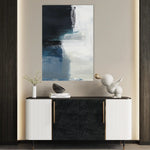 Abstract 653 Canvas Art 60 x 40 cm / Black