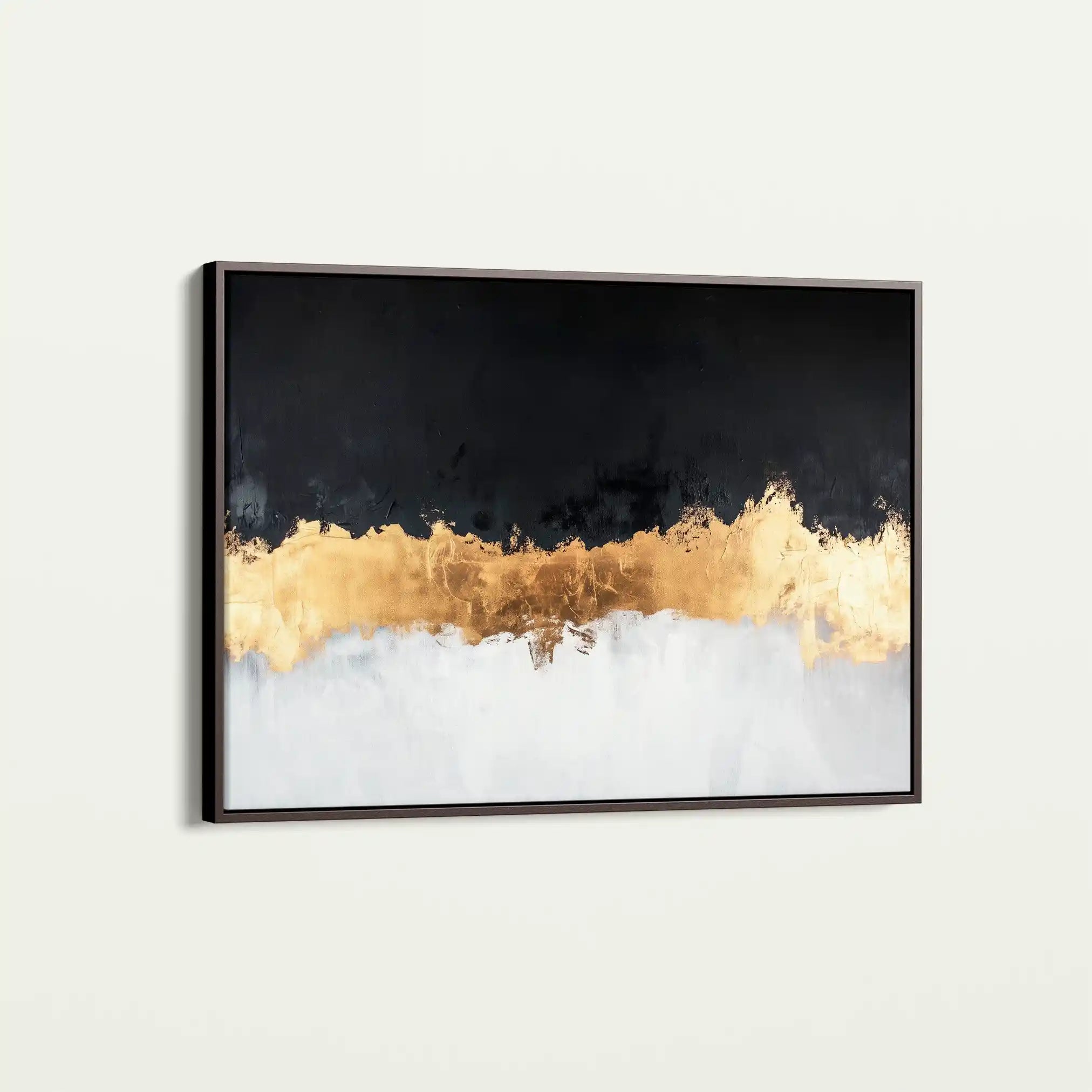 Abstract 654 Canvas Art 60 x 40 cm / Black