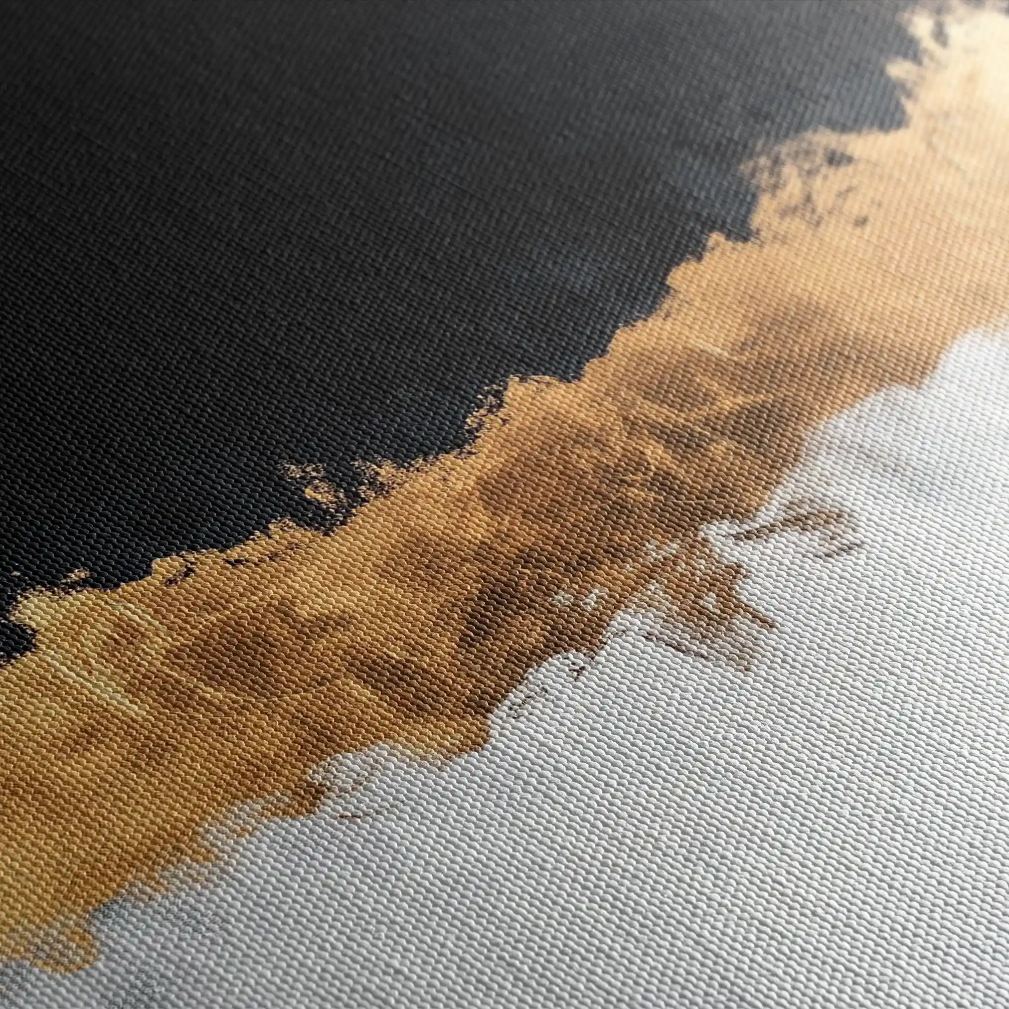 Abstract 654 Canvas Art 60 x 40 cm / Black