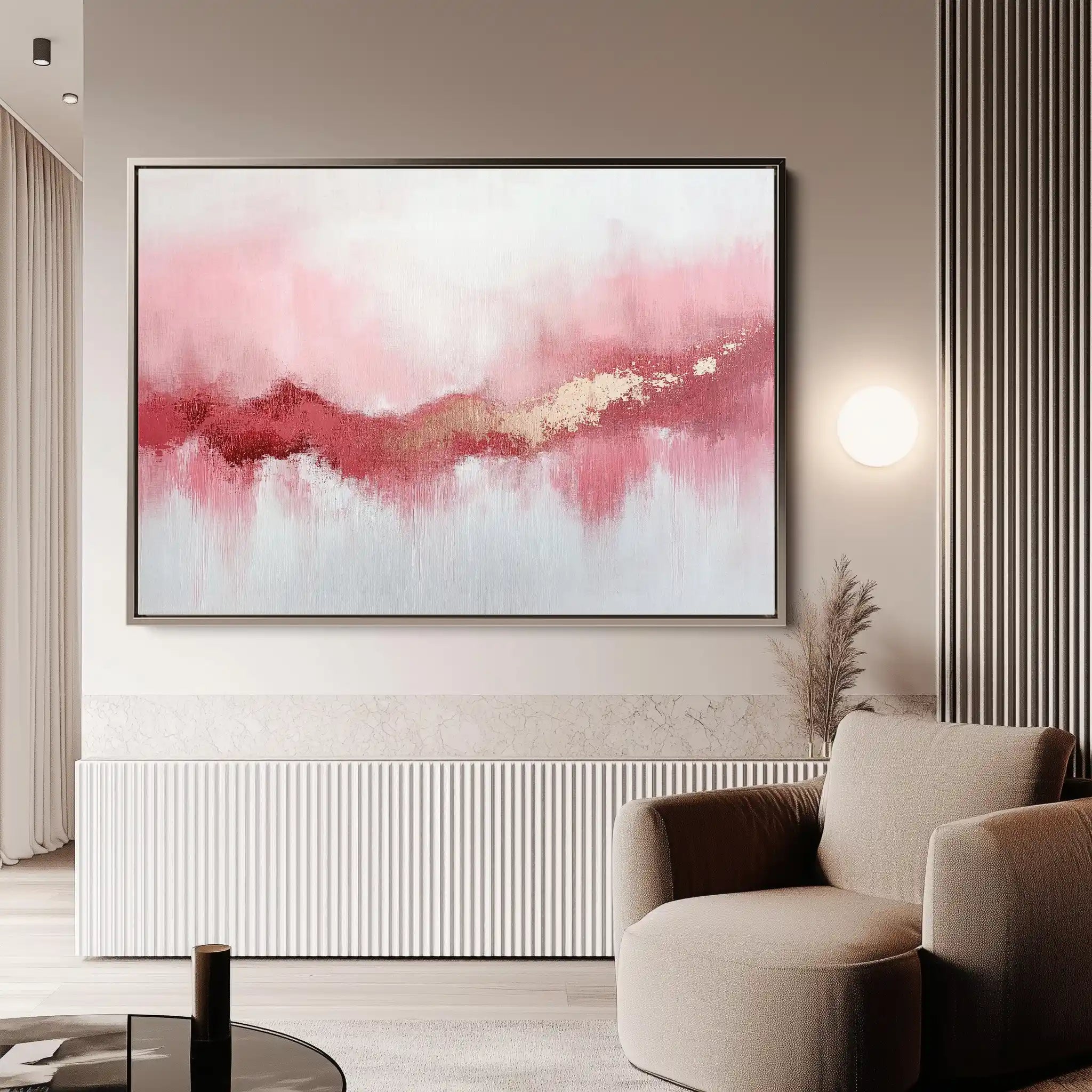 Abstract 655 Canvas Art 60 x 40 cm / Black