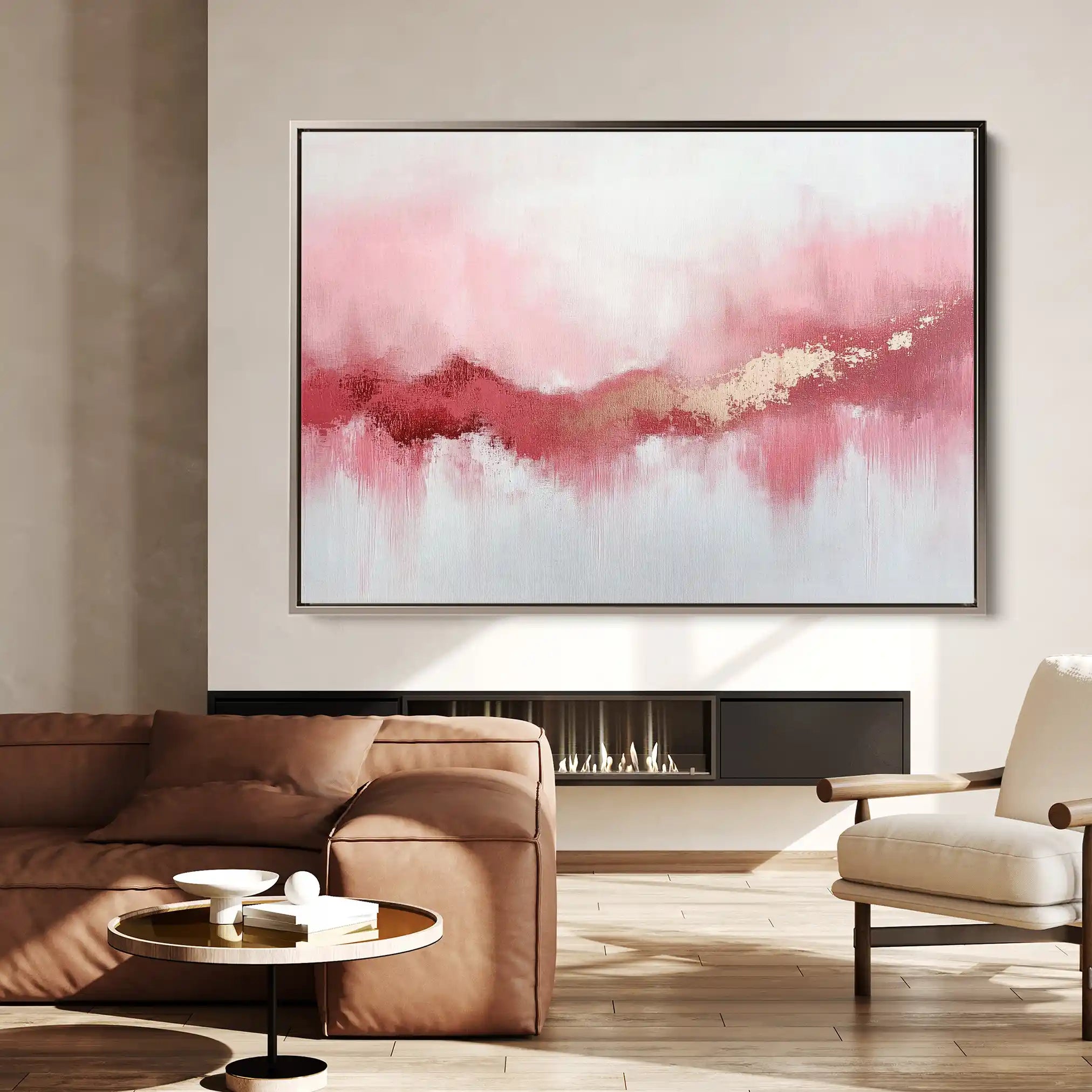 Abstract 655 Canvas Art 60 x 40 cm / Black