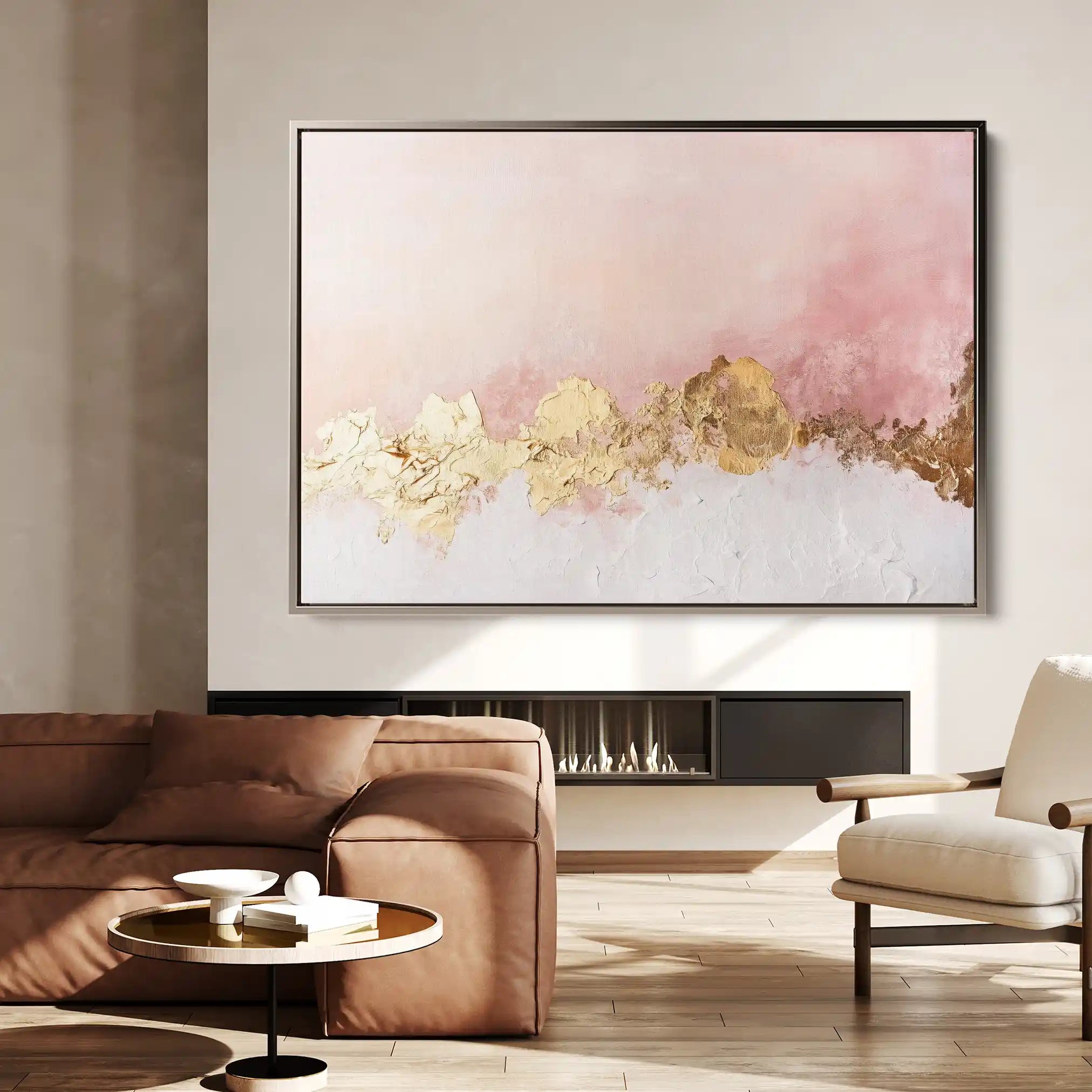 Abstract 656 Canvas Art 60 x 40 cm / Black