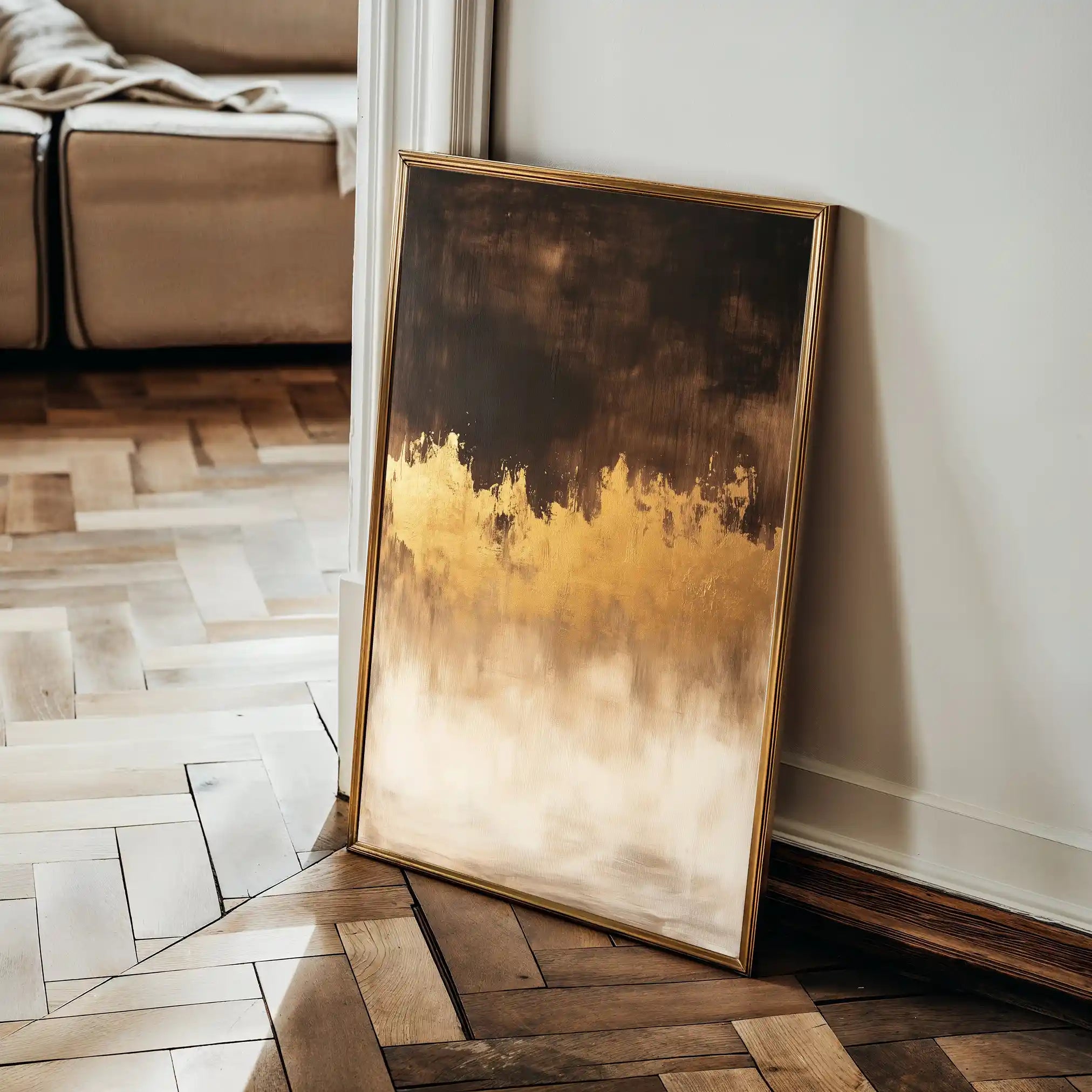 Abstract 657 Canvas Art 60 x 40 cm / Black