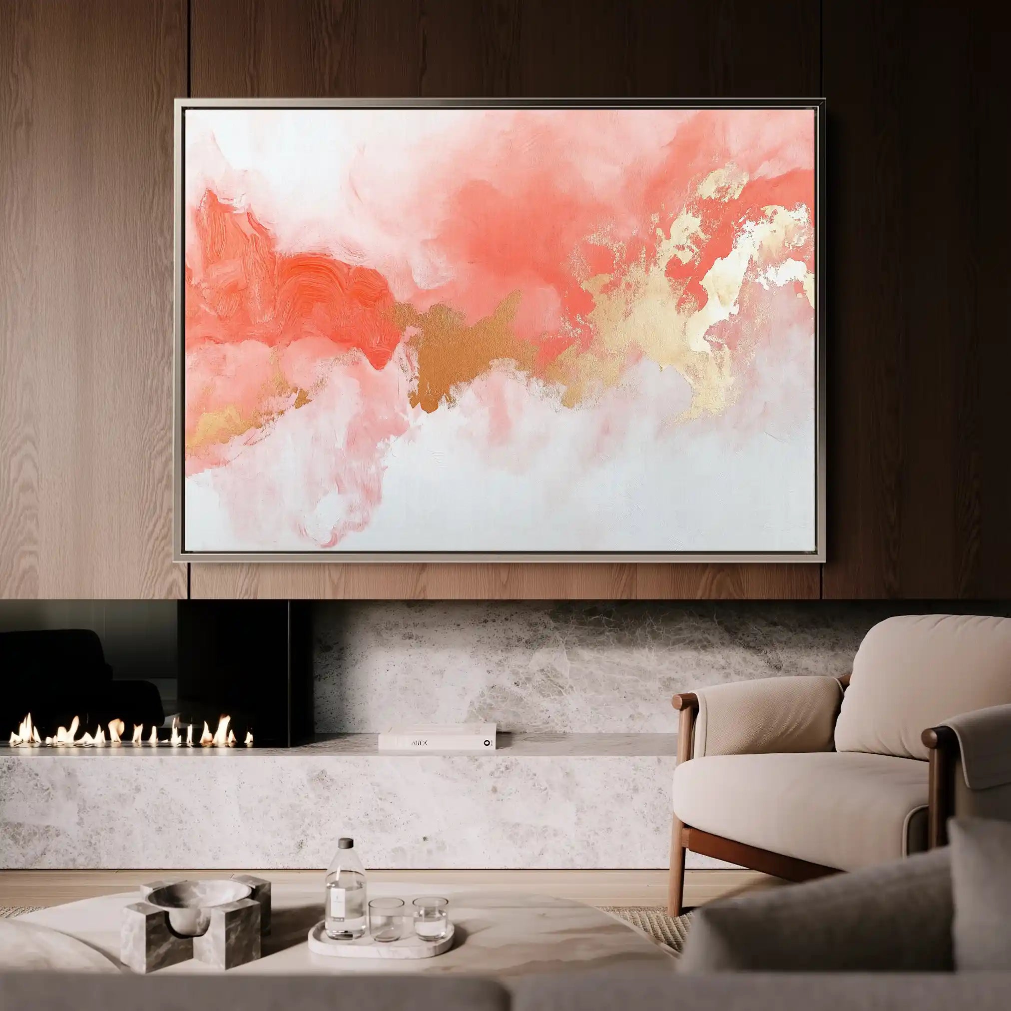 Abstract 658 Canvas Art 60 x 40 cm / Black