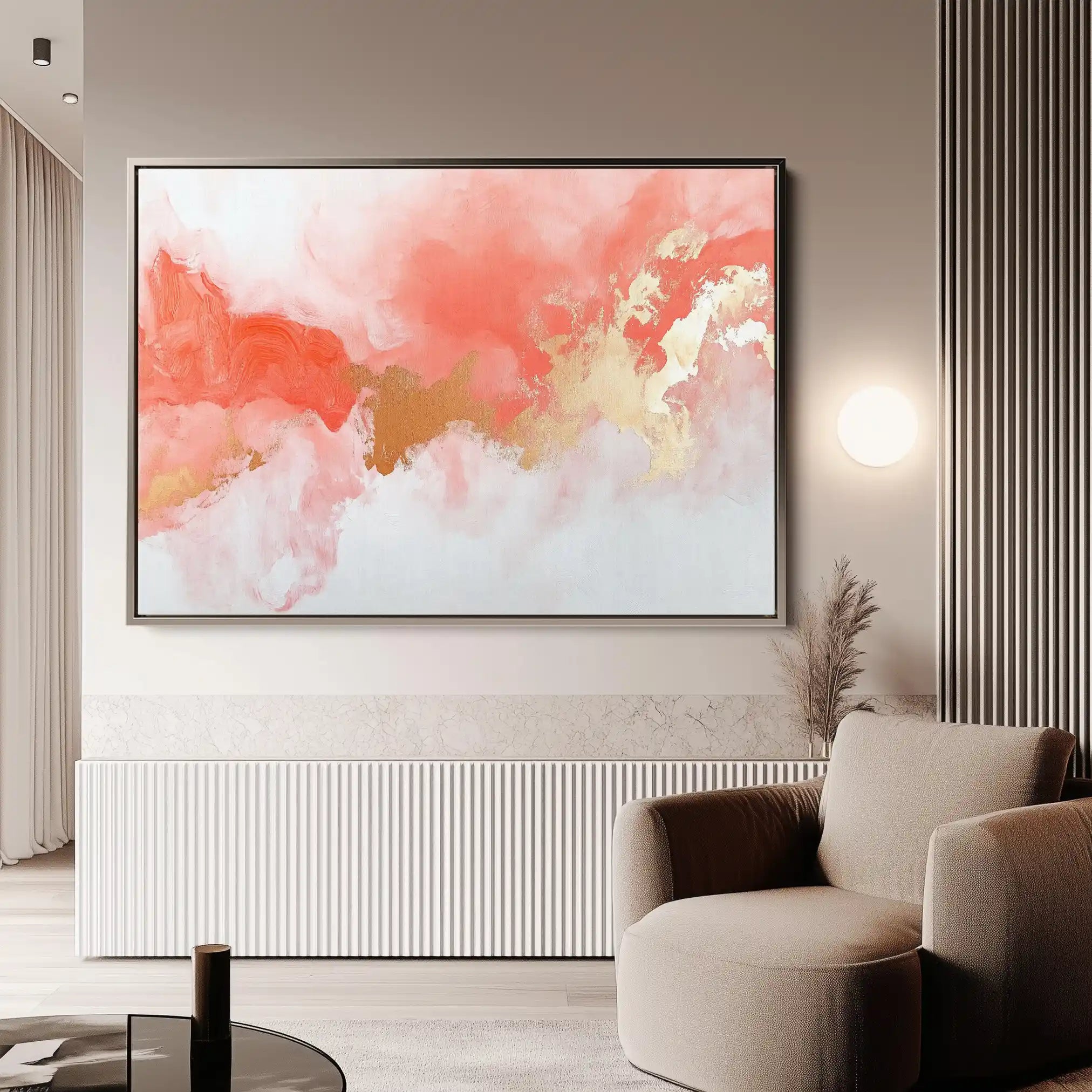 Abstract 658 Canvas Art 60 x 40 cm / Black
