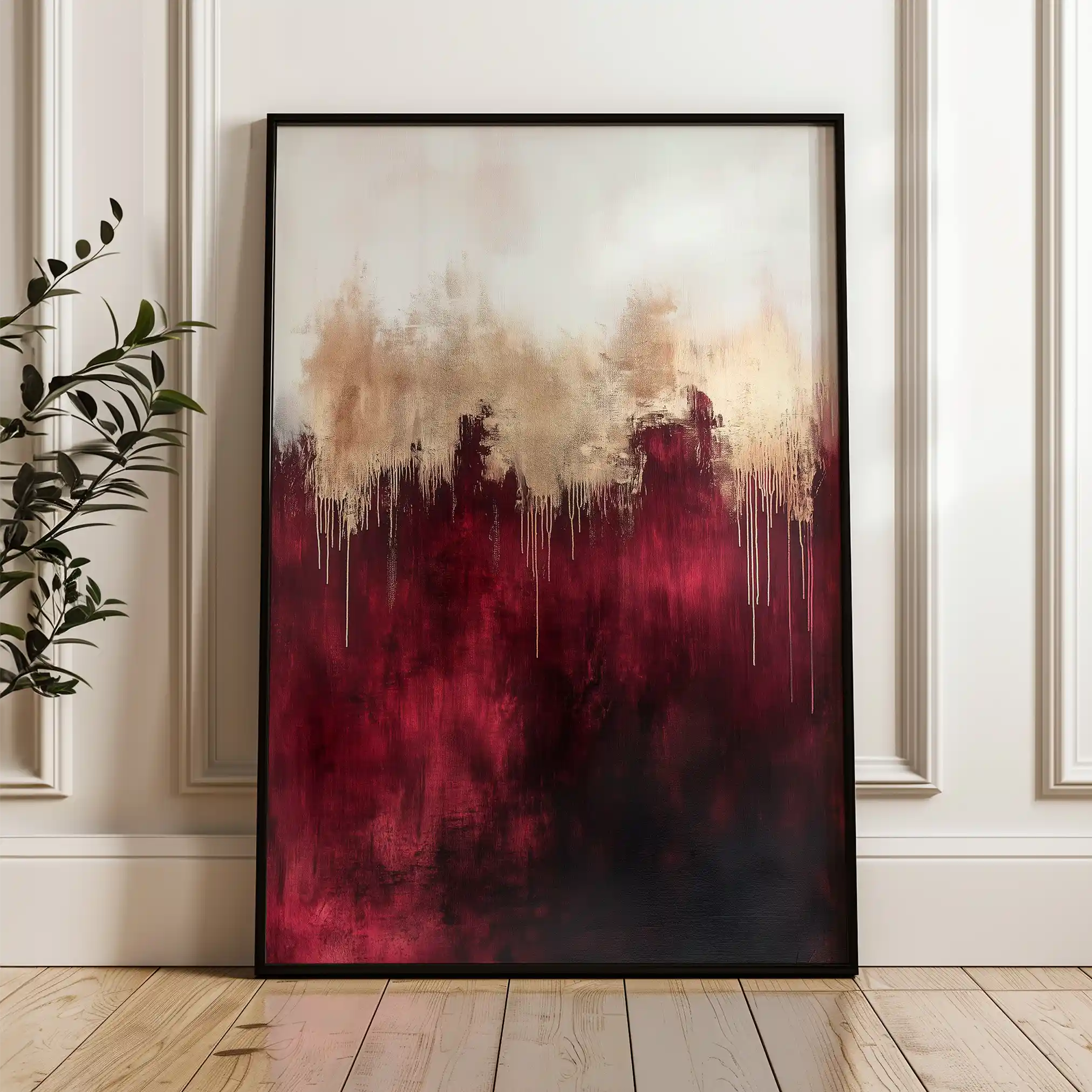 Abstract 659 Canvas Art 60 x 40 cm / Black