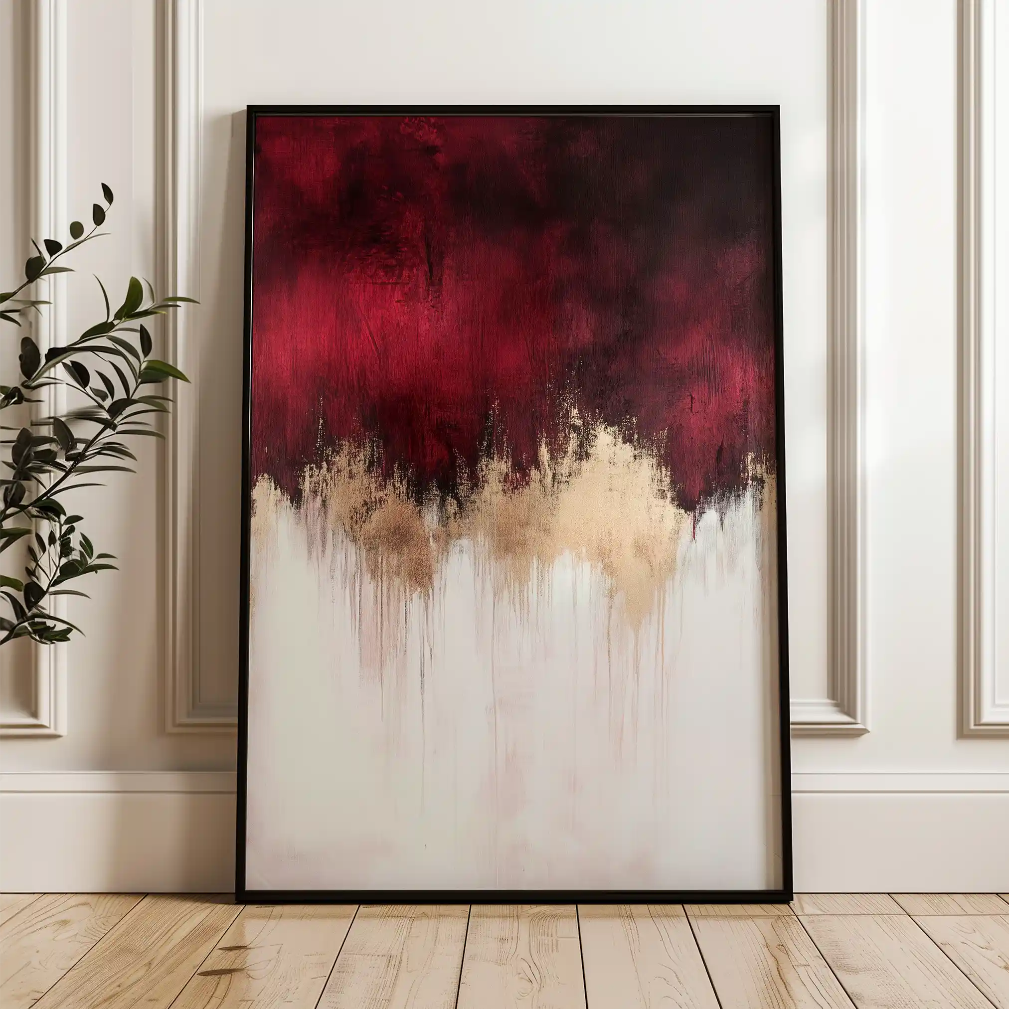 Abstract 660 Canvas Art 60 x 40 cm / Black