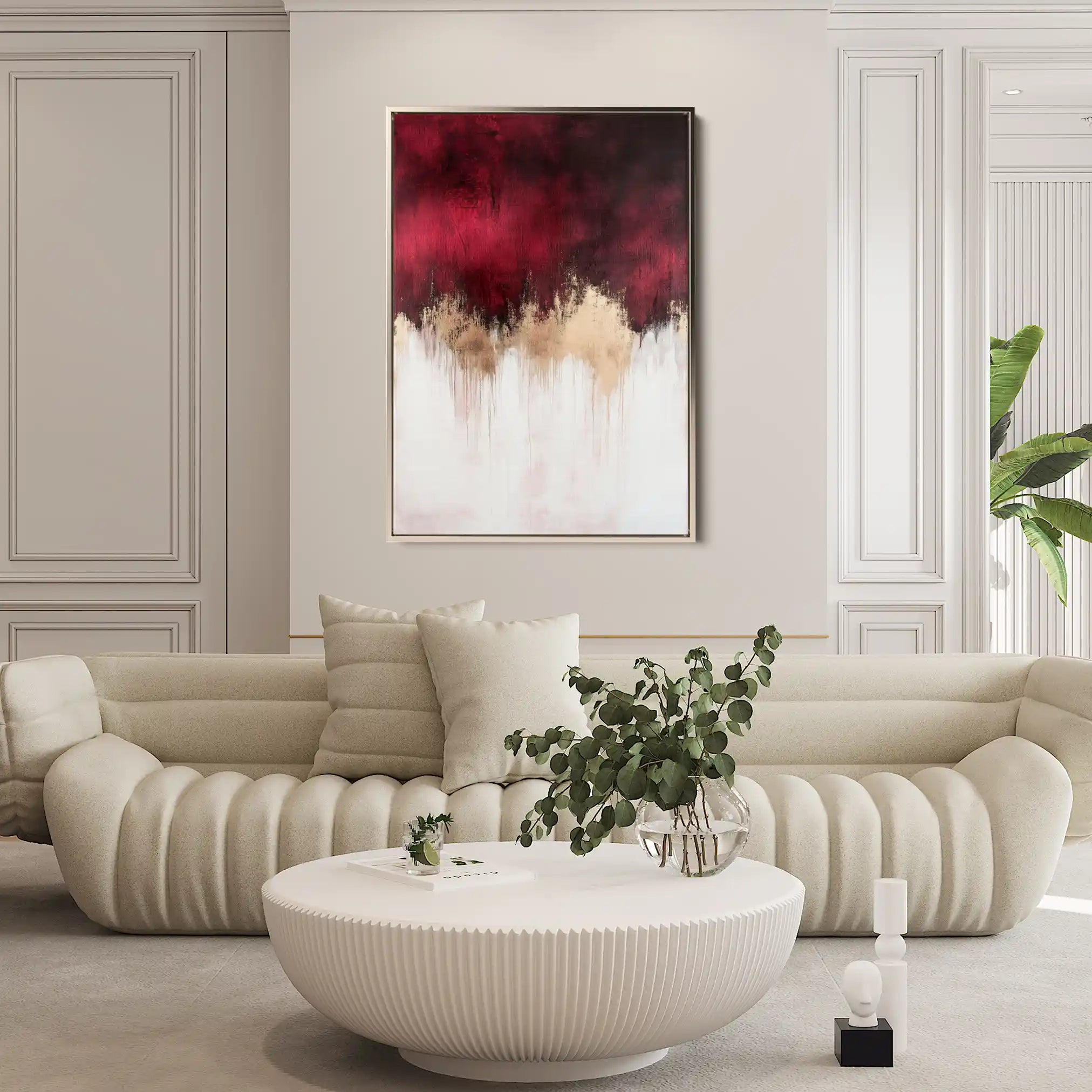 Abstract 660 Canvas Art 60 x 40 cm / Black