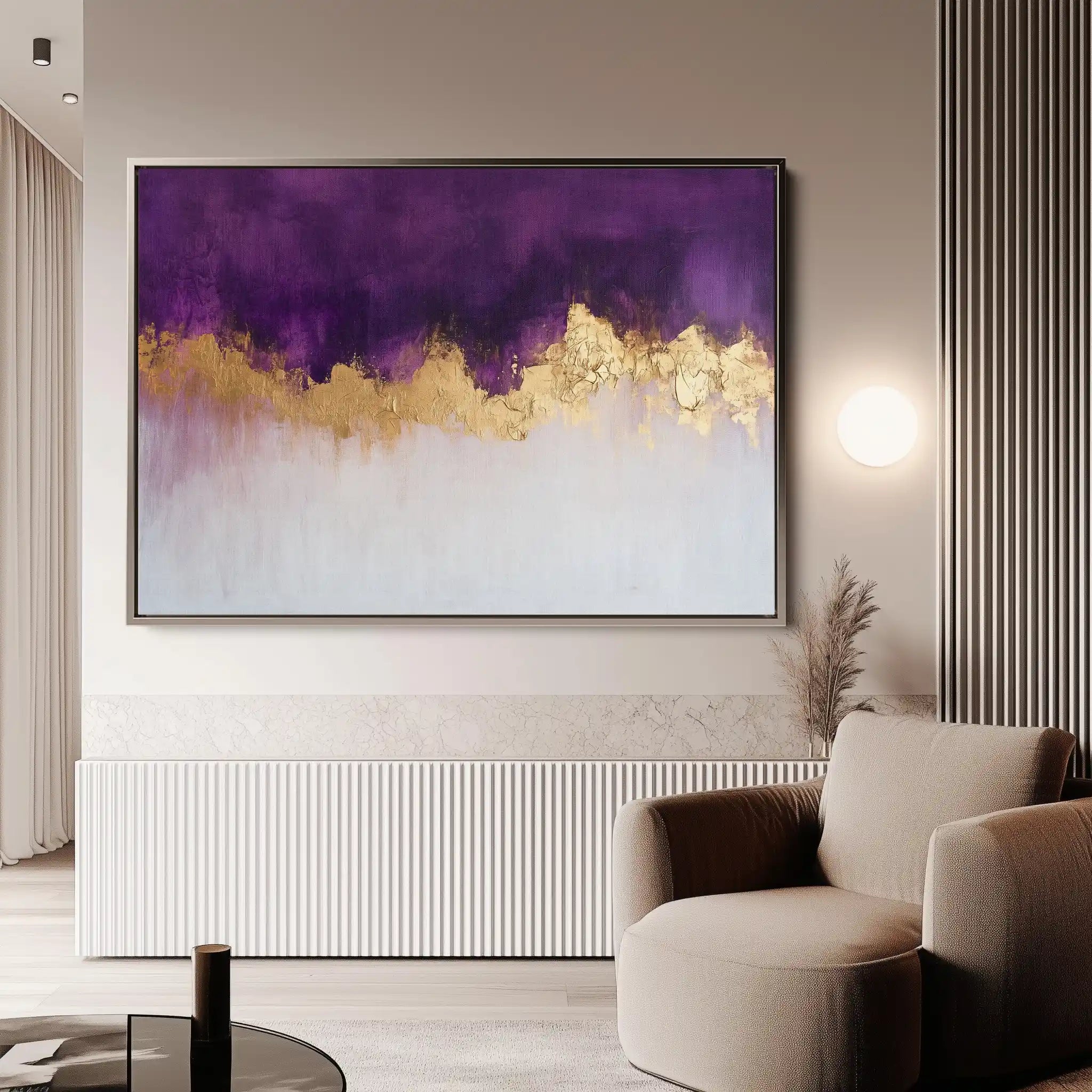 Abstract 661 Canvas Art 60 x 40 cm / Black