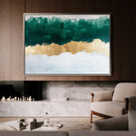 Abstract 663 Canvas Art 60 x 40 cm / Black