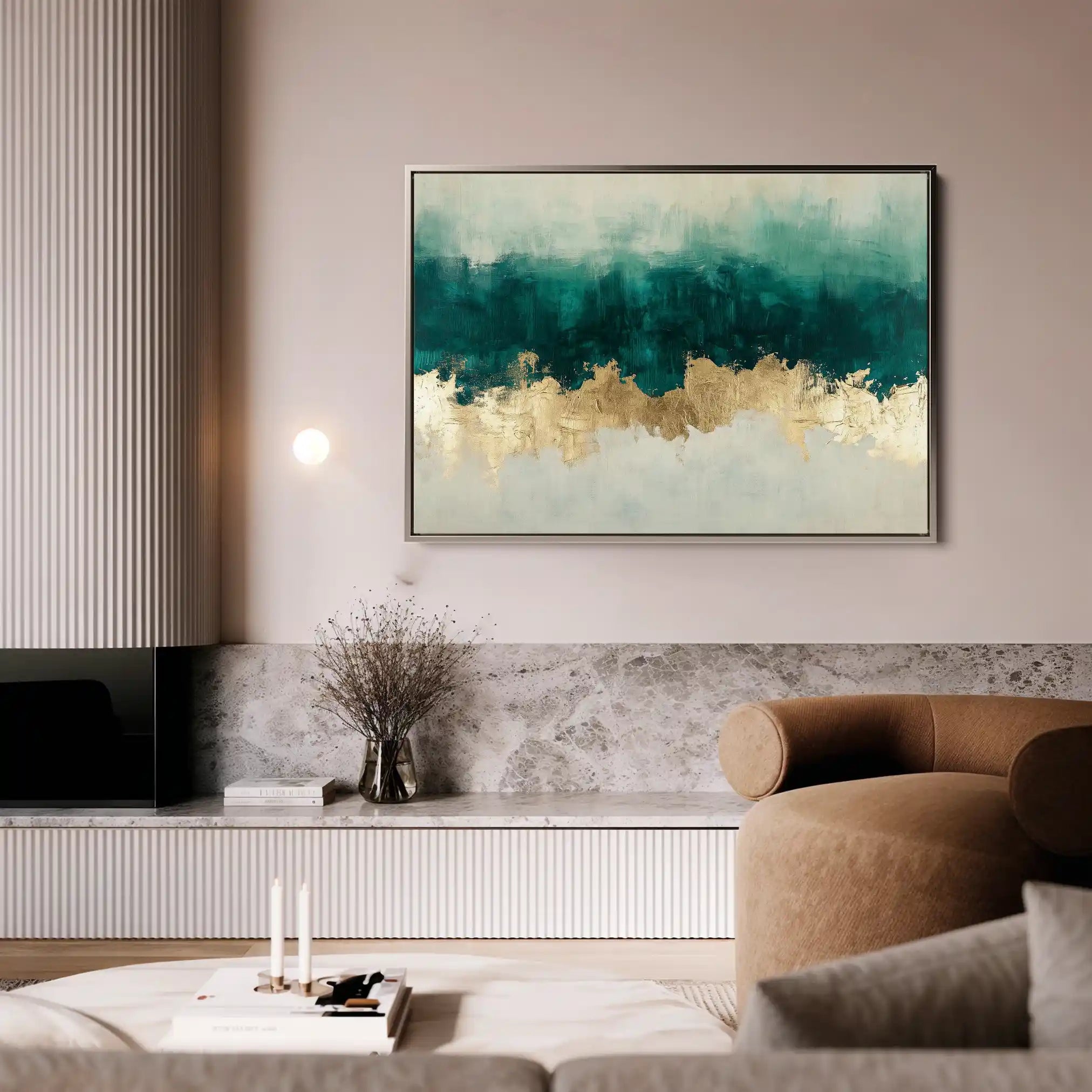 Abstract 664 Canvas Art 60 x 40 cm / Black