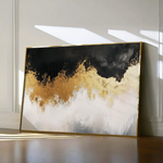 Abstract 665 Canvas Art 60 x 40 cm / Black