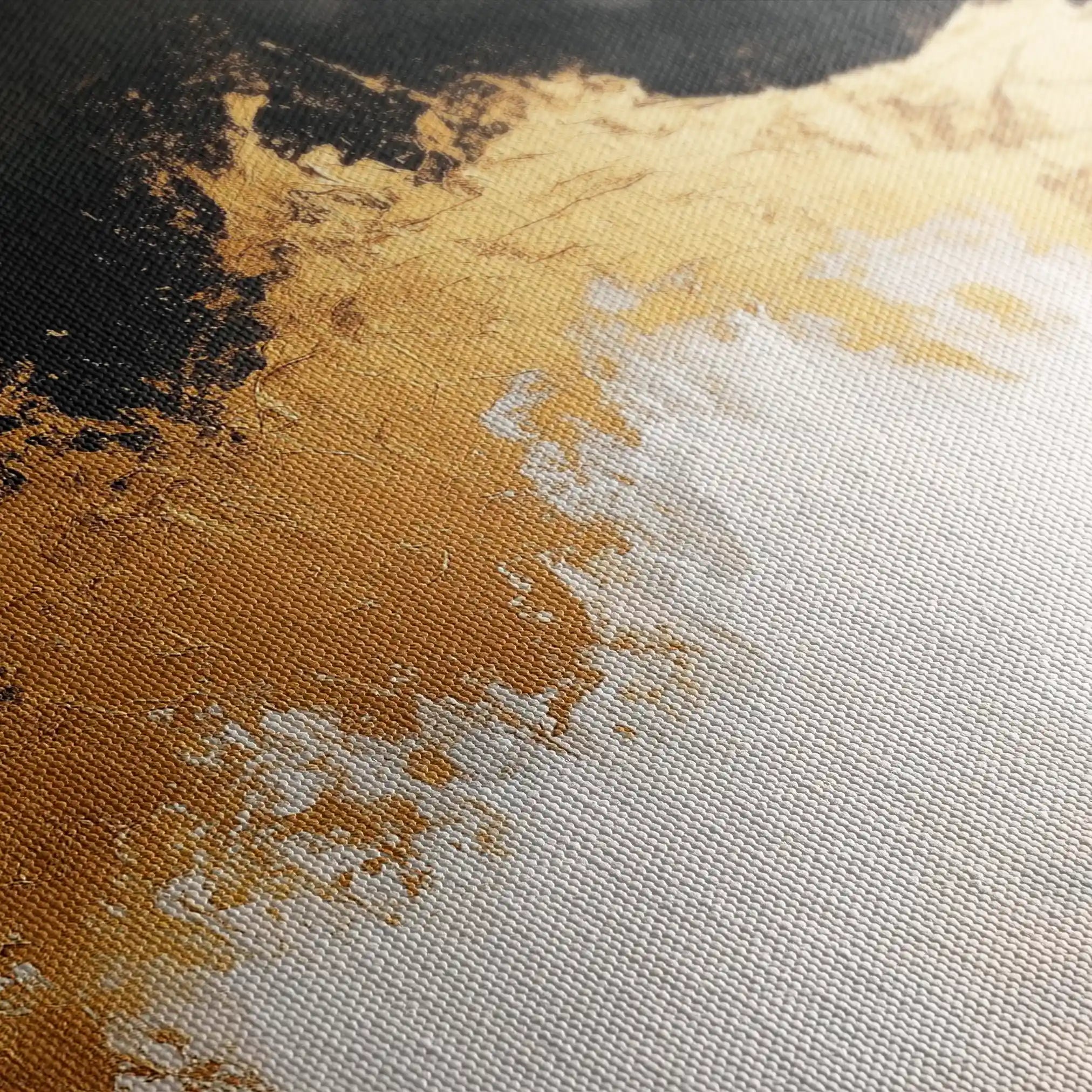 Abstract 665 Canvas Art 60 x 40 cm / Black