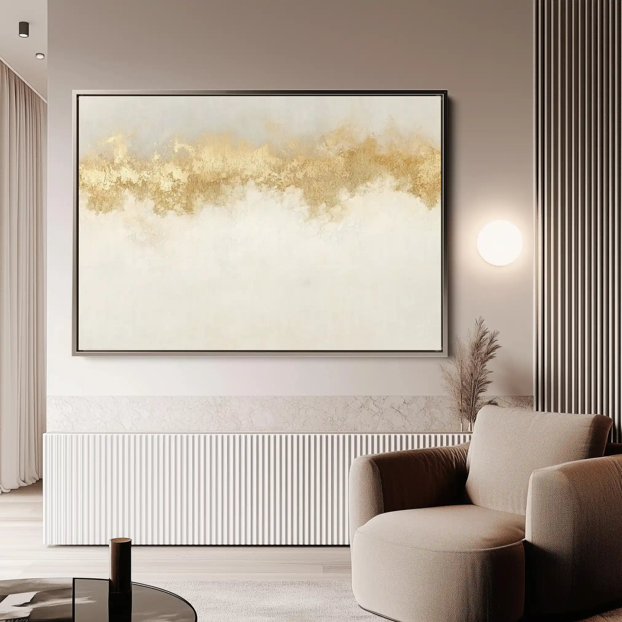 Abstract 666 Canvas Art 60 x 40 cm / Black