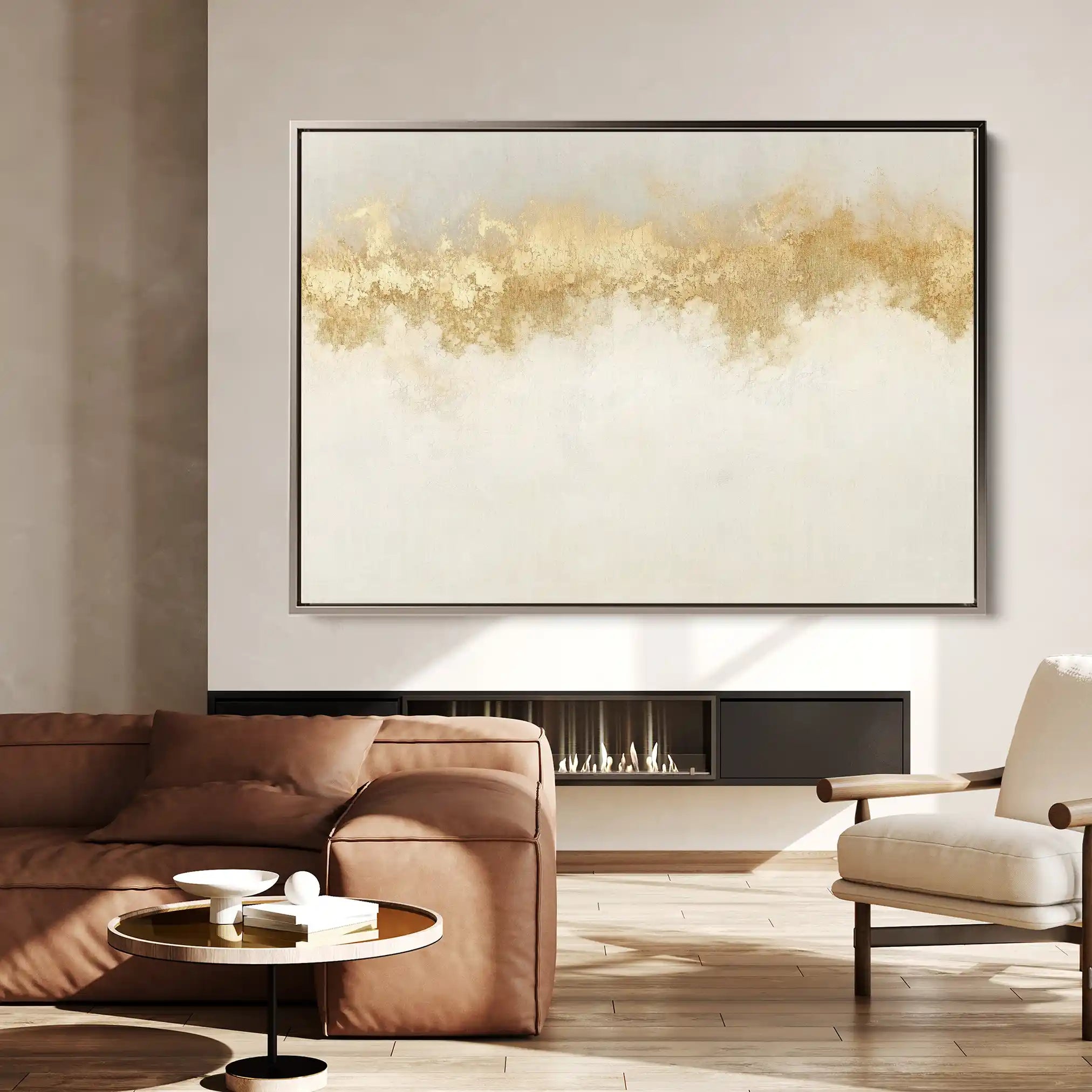 Abstract 666 Canvas Art 60 x 40 cm / Black