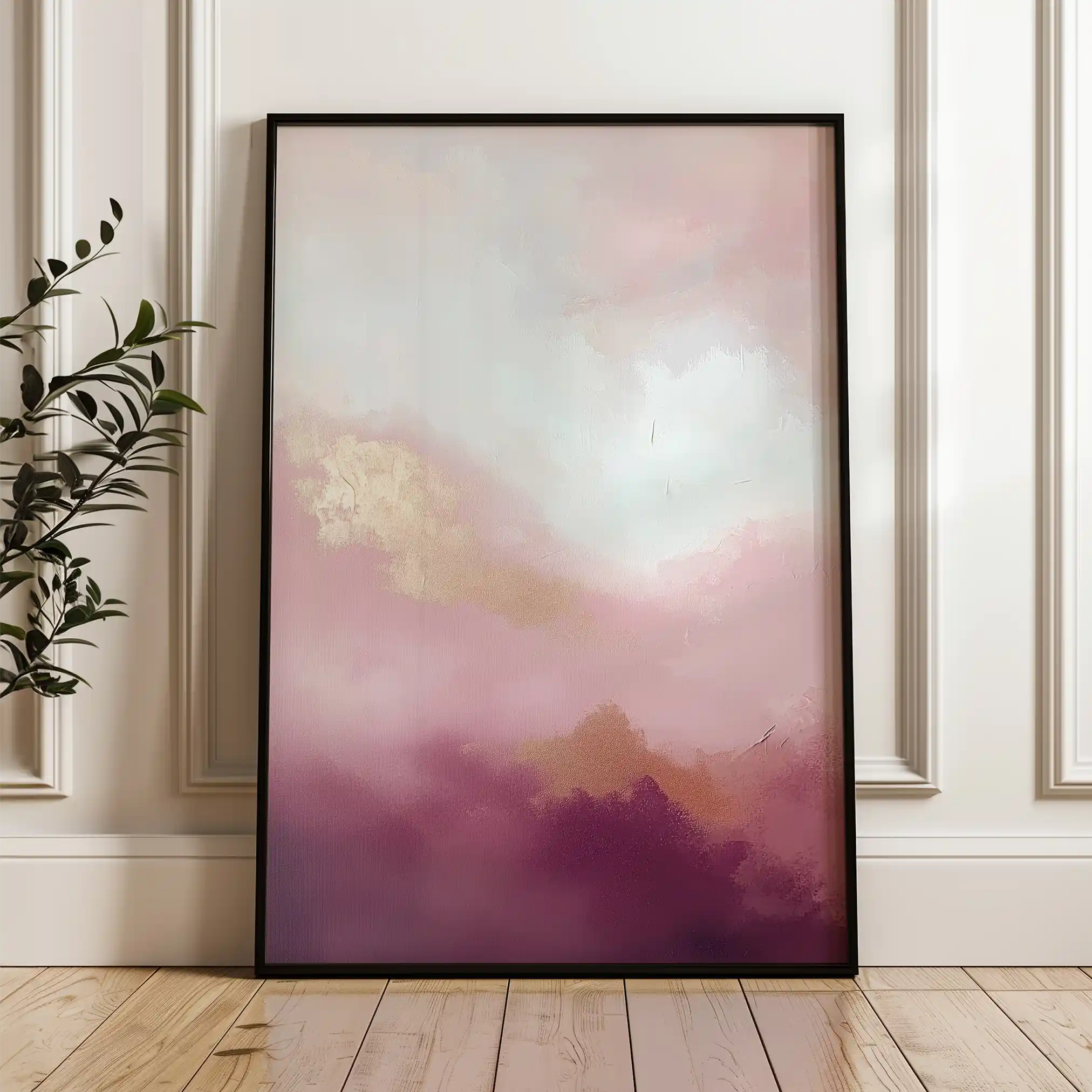 Abstract 667 Canvas Art 60 x 40 cm / Black