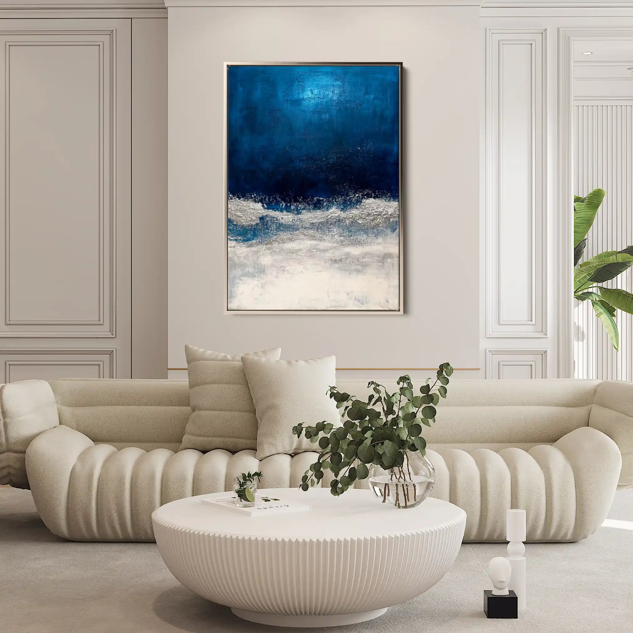 Abstract 668 Canvas Art 60 x 40 cm / Black