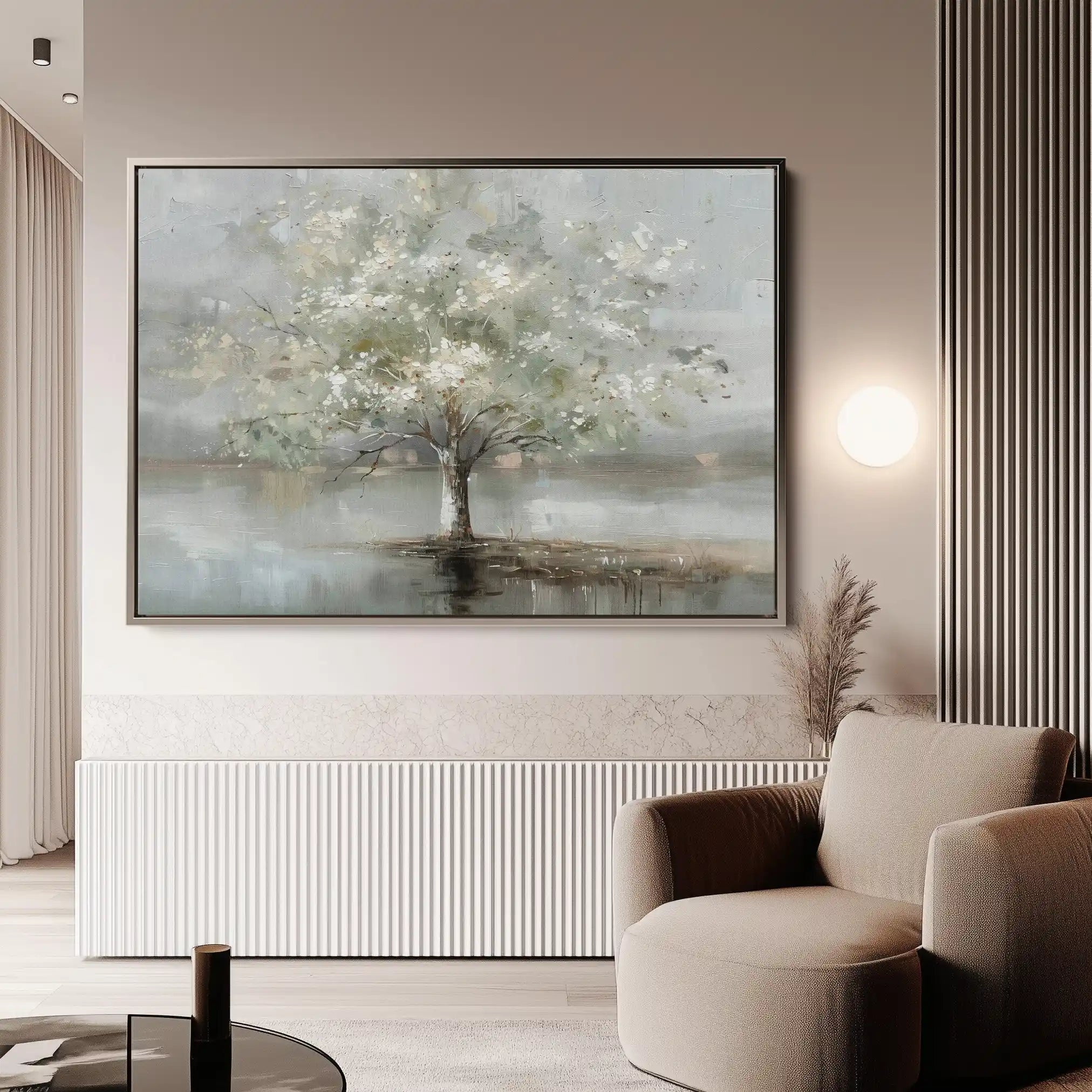 Floral 670 Canvas Art 60 x 40 cm / Black