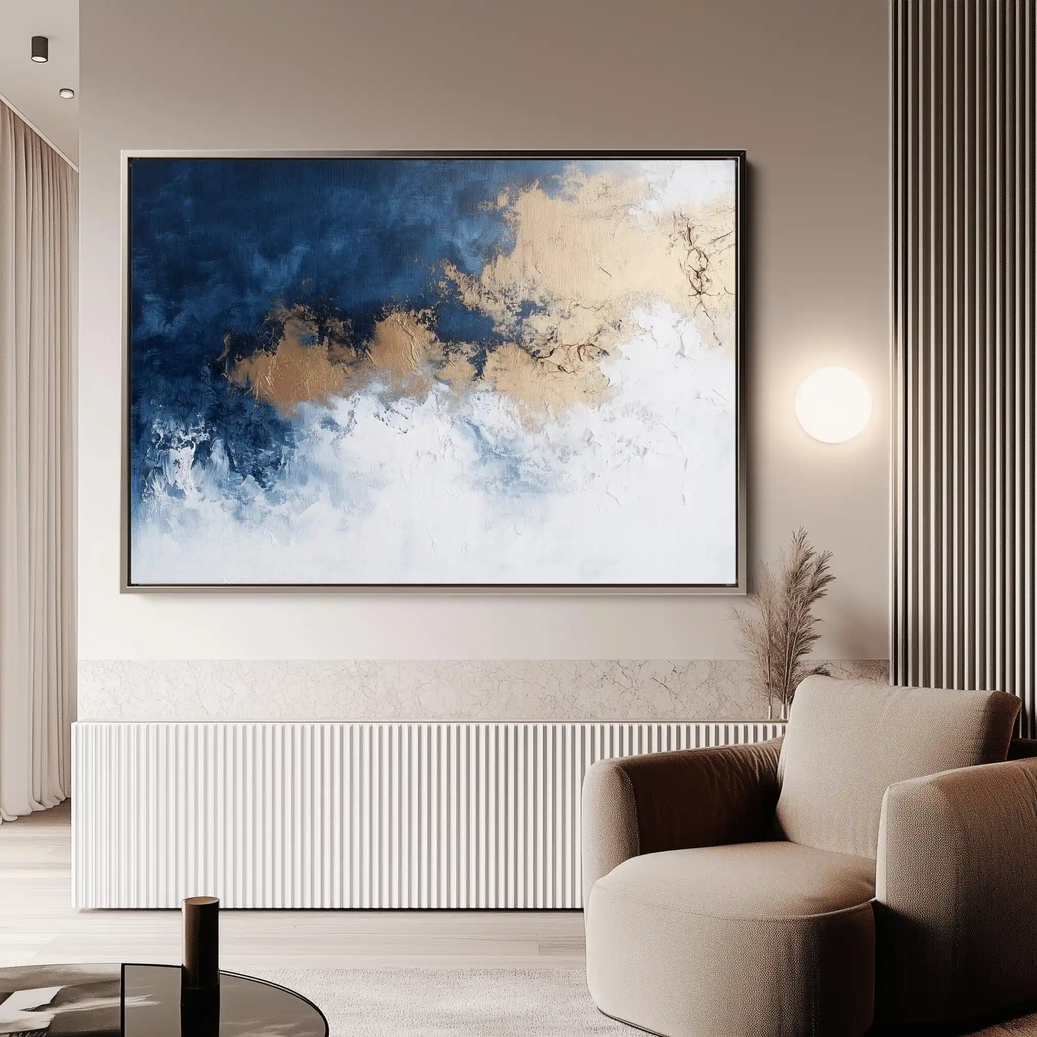 Abstract 671 Canvas Art 60 x 40 cm / Black